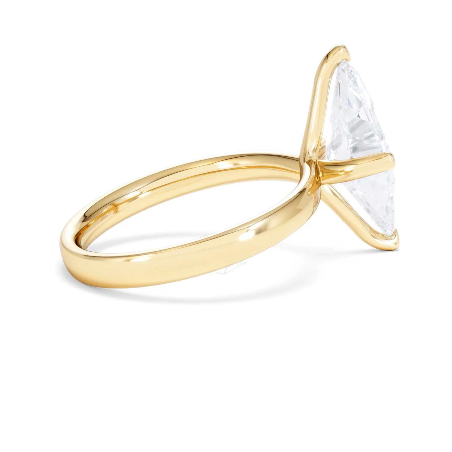 Origin Twist 3.00ct Marquise Cut Lab Diamond Solitaire Engagement Ring in 18K Yellow Gold - Image 31