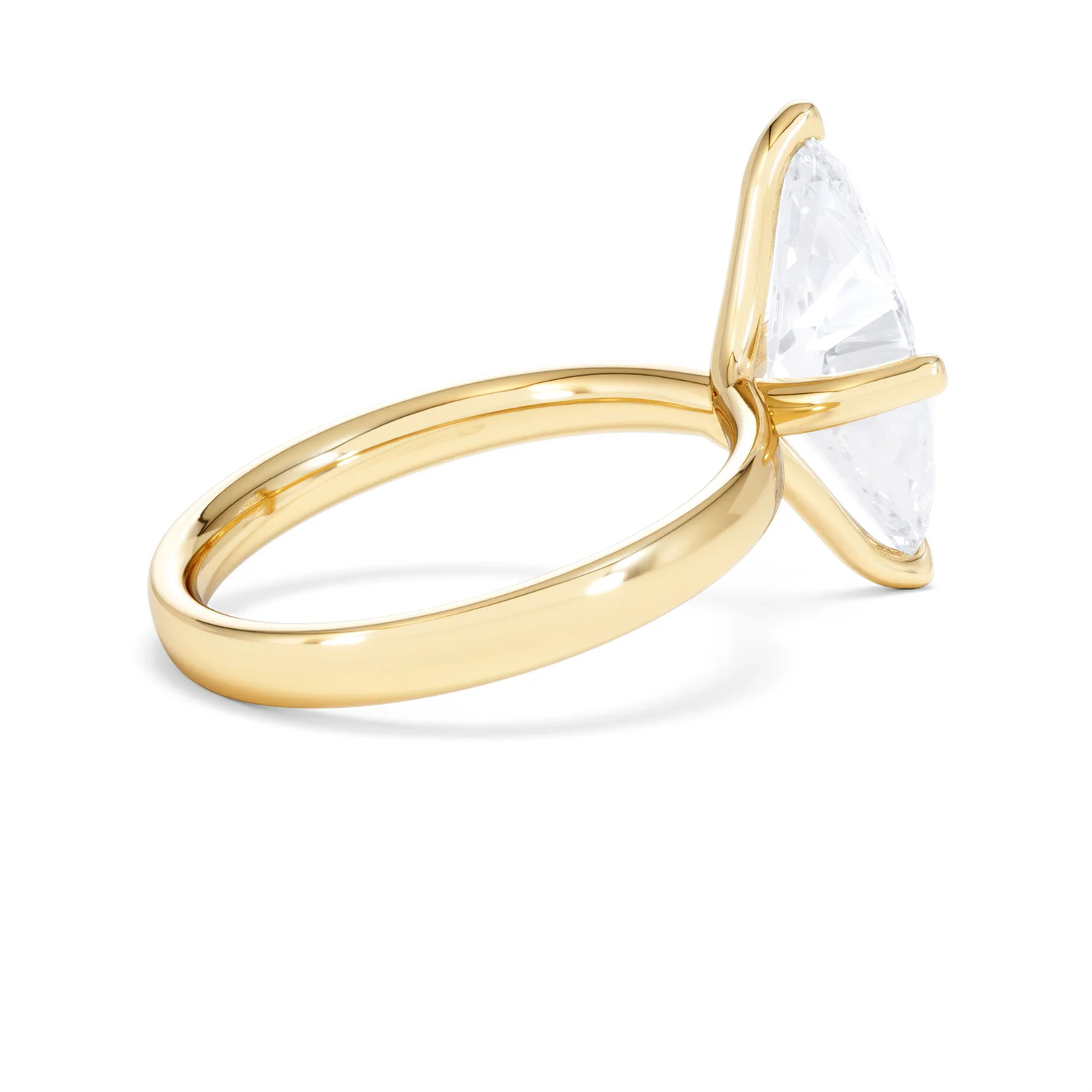 Origin Twist 3.00ct Marquise Cut Lab Diamond Solitaire Engagement Ring in 18K Yellow Gold - Image 33