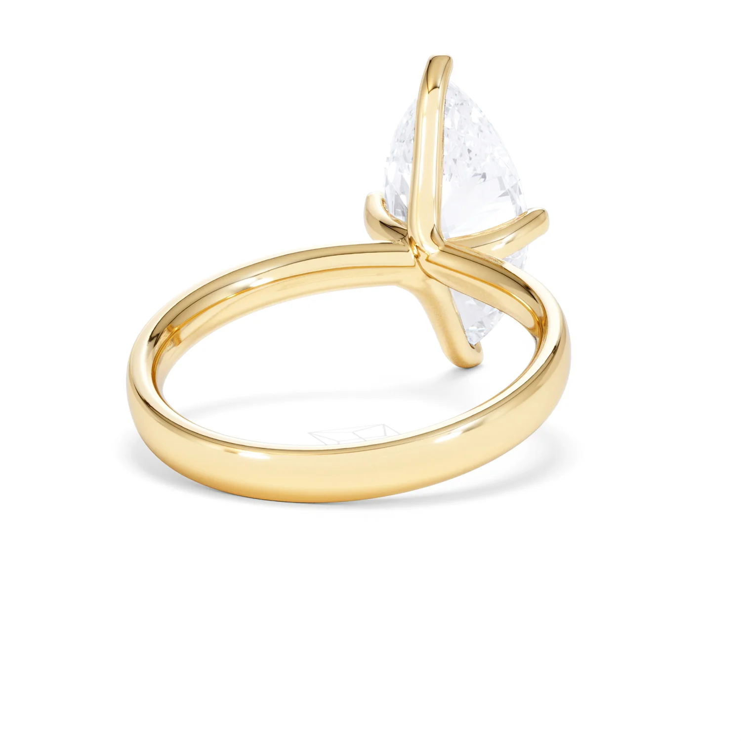 Origin Twist 3.00ct Marquise Cut Lab Diamond Solitaire Engagement Ring in 18K Yellow Gold - Image 42