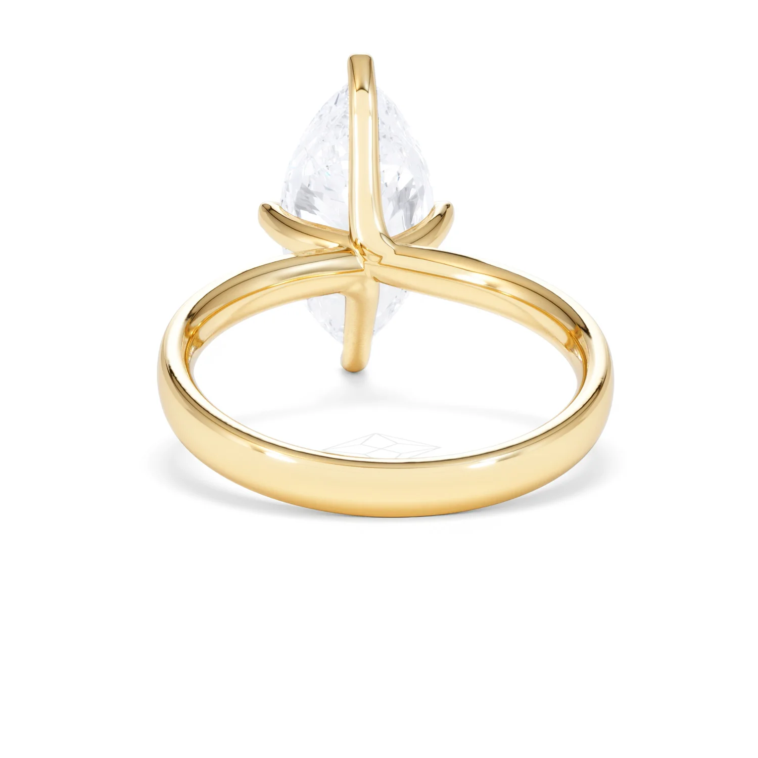Origin Twist 3.00ct Marquise Cut Lab Diamond Solitaire Engagement Ring in 18K Yellow Gold - Image 48