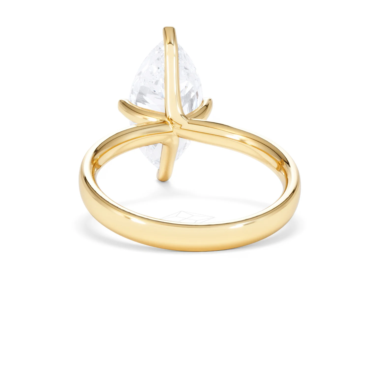 Origin Twist 3.00ct Marquise Cut Lab Diamond Solitaire Engagement Ring in 18K Yellow Gold - Image 49