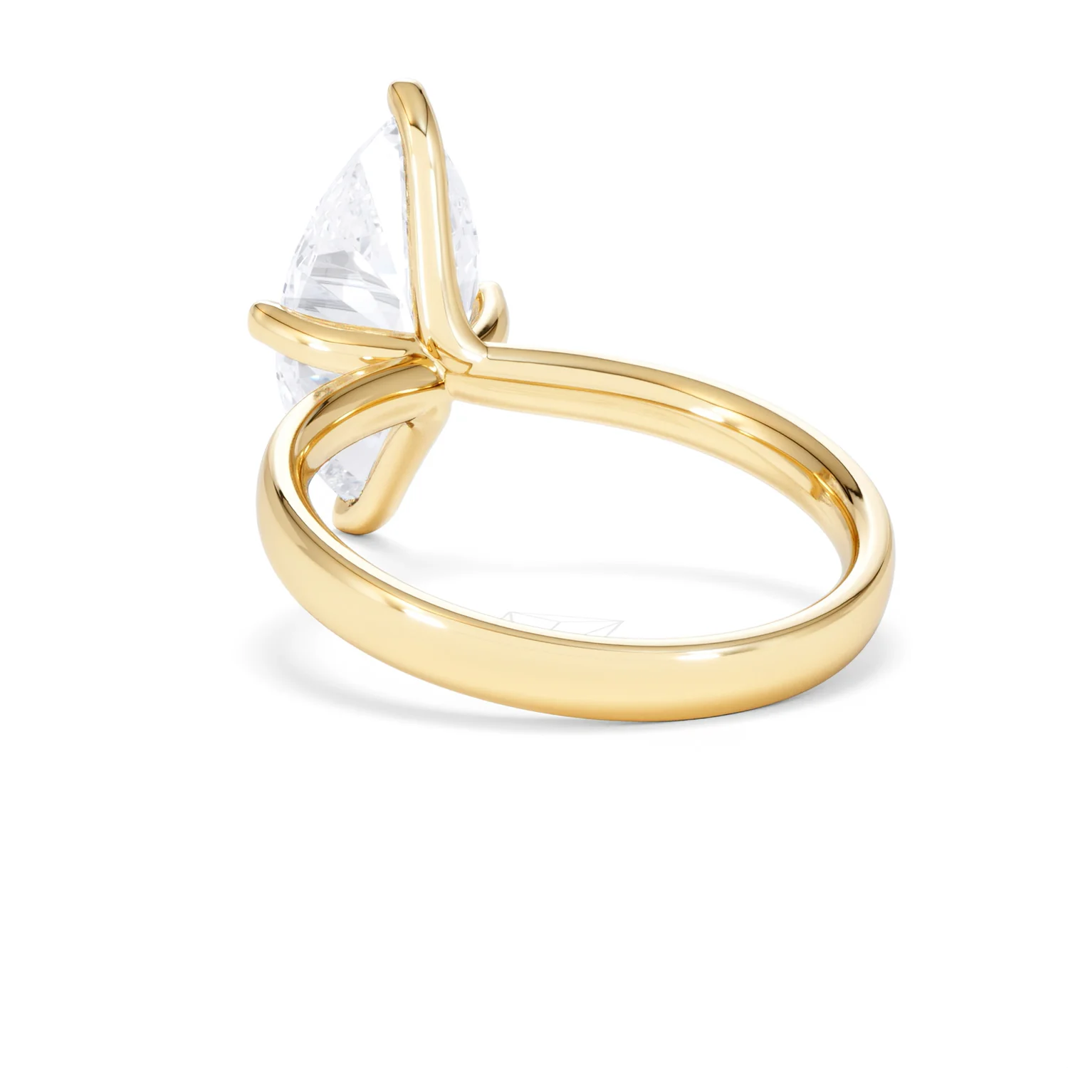 Origin Twist 3.00ct Marquise Cut Lab Diamond Solitaire Engagement Ring in 18K Yellow Gold - Image 53