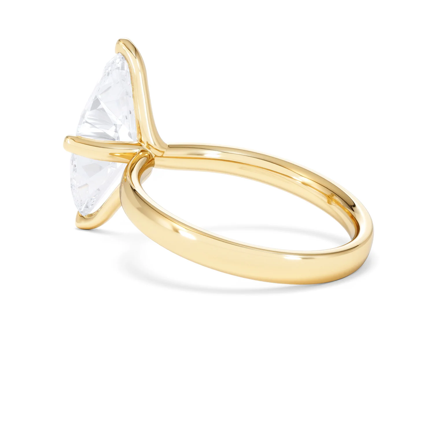Origin Twist 3.00ct Marquise Cut Lab Diamond Solitaire Engagement Ring in 18K Yellow Gold - Image 59
