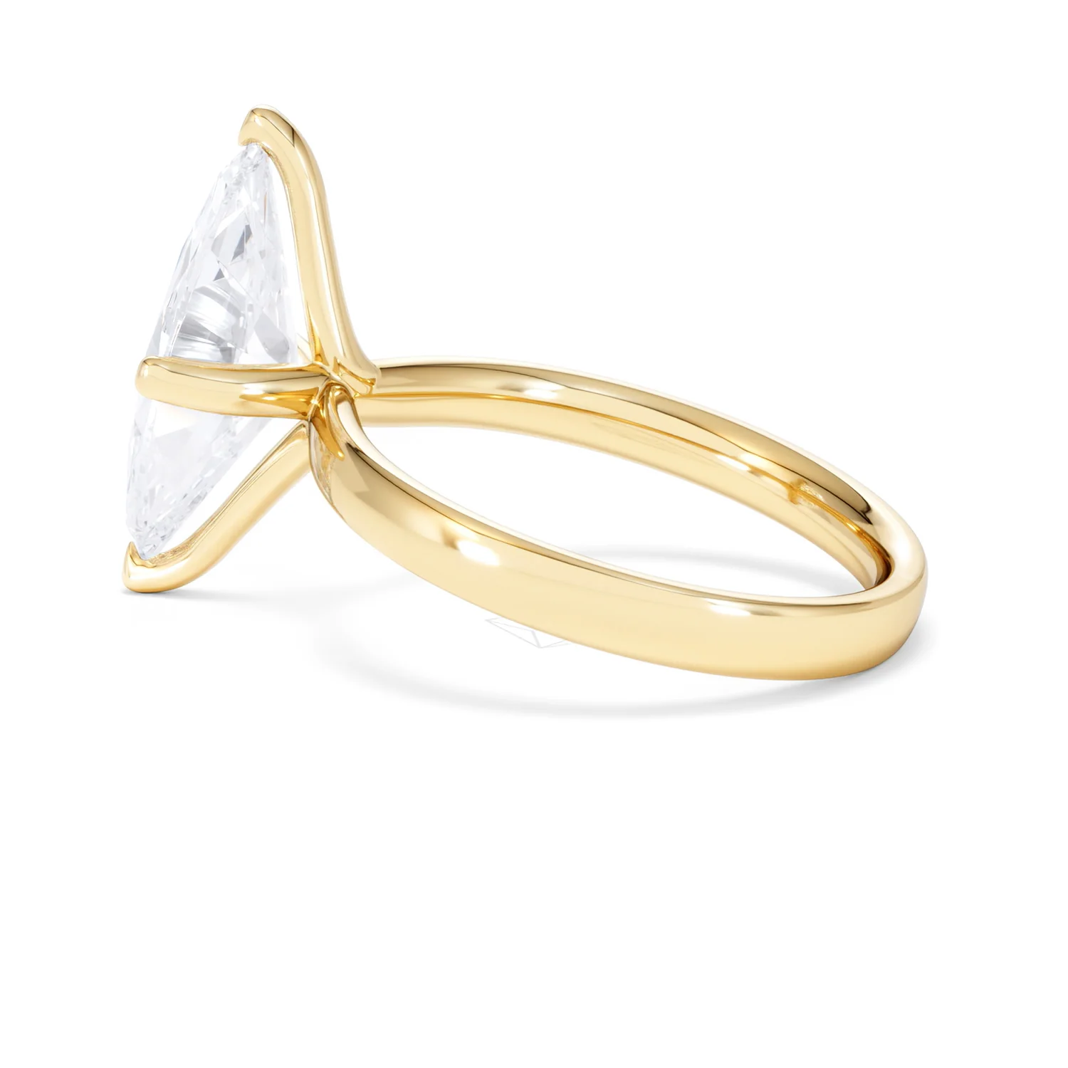 Origin Twist 3.00ct Marquise Cut Lab Diamond Solitaire Engagement Ring in 18K Yellow Gold - Image 63