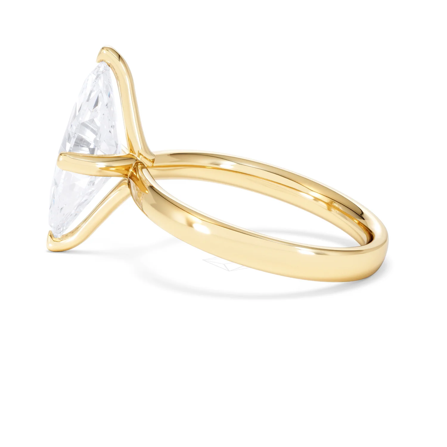 Origin Twist 3.00ct Marquise Cut Lab Diamond Solitaire Engagement Ring in 18K Yellow Gold - Image 64