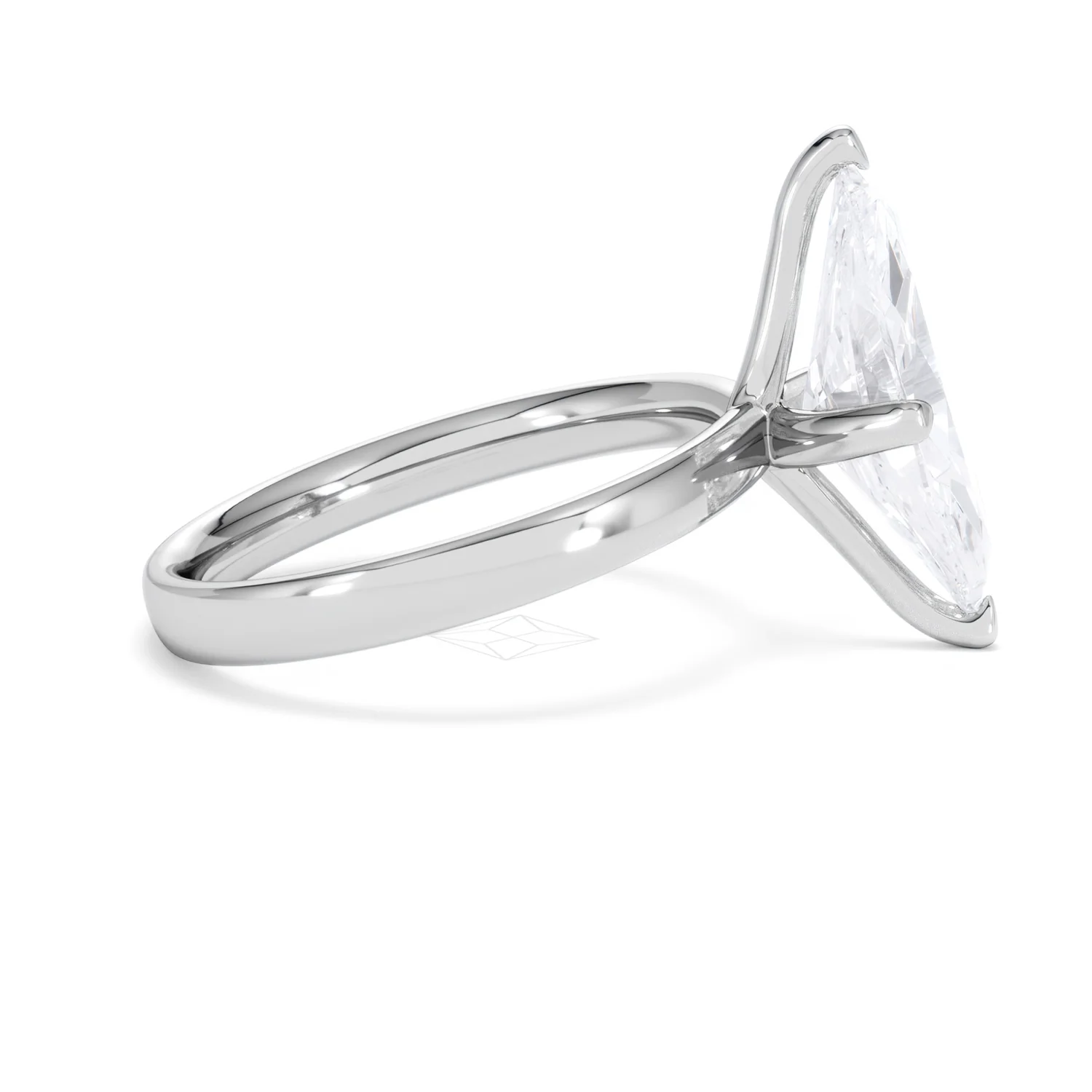 Origin Twist 3.00ct Marquise Cut Lab Diamond Solitaire Engagement Ring in Platinum - Image 26