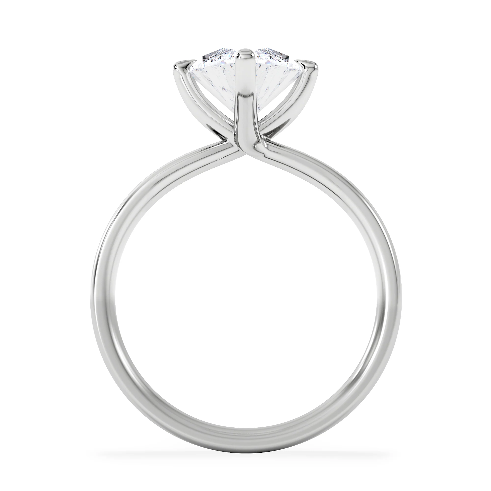 Origin Twist 3.00ct Marquise Cut Lab Diamond Solitaire Engagement Ring in Platinum - Image 3
