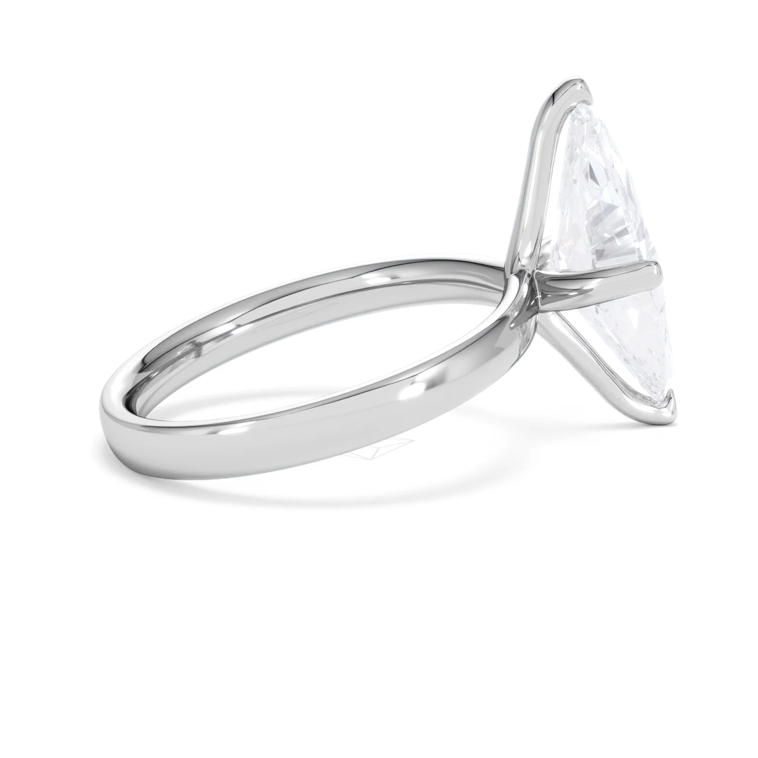 Origin Twist 3.00ct Marquise Cut Lab Diamond Solitaire Engagement Ring in Platinum - Image 30