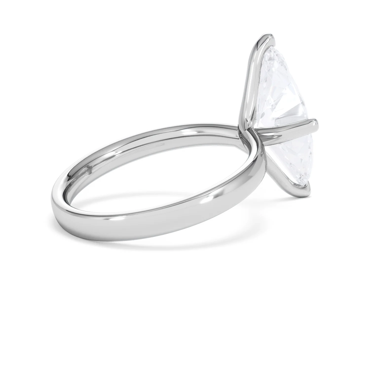 Origin Twist 3.00ct Marquise Cut Lab Diamond Solitaire Engagement Ring in Platinum - Image 34