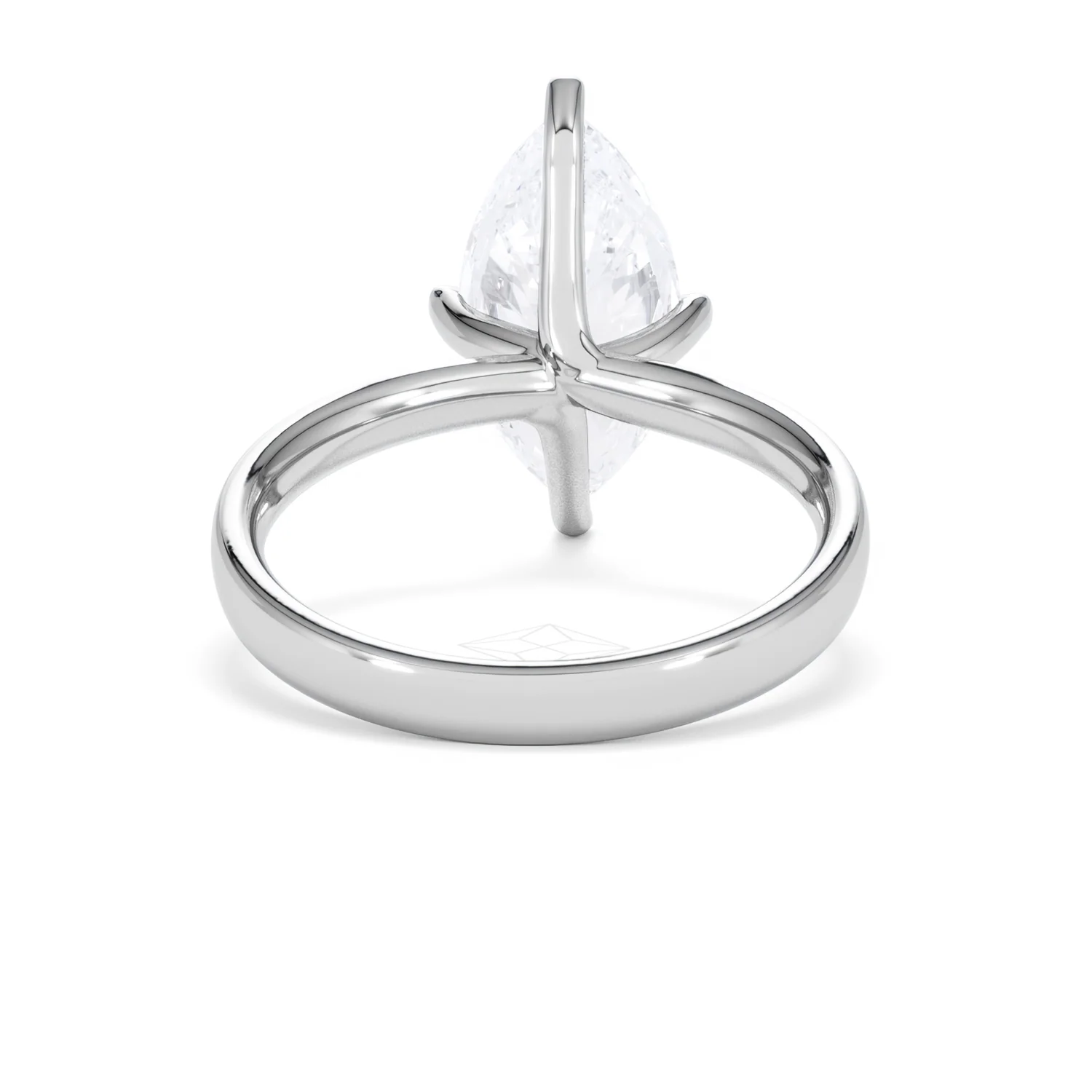 Origin Twist 3.00ct Marquise Cut Lab Diamond Solitaire Engagement Ring in Platinum - Image 46