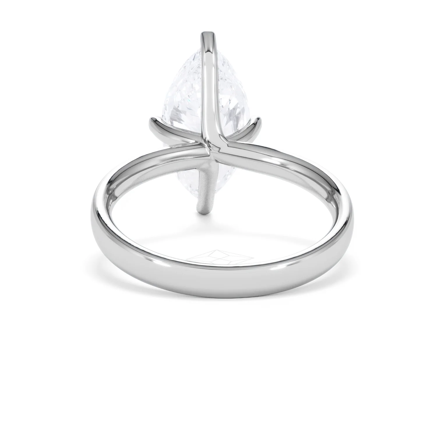 Origin Twist 3.00ct Marquise Cut Lab Diamond Solitaire Engagement Ring in Platinum - Image 48