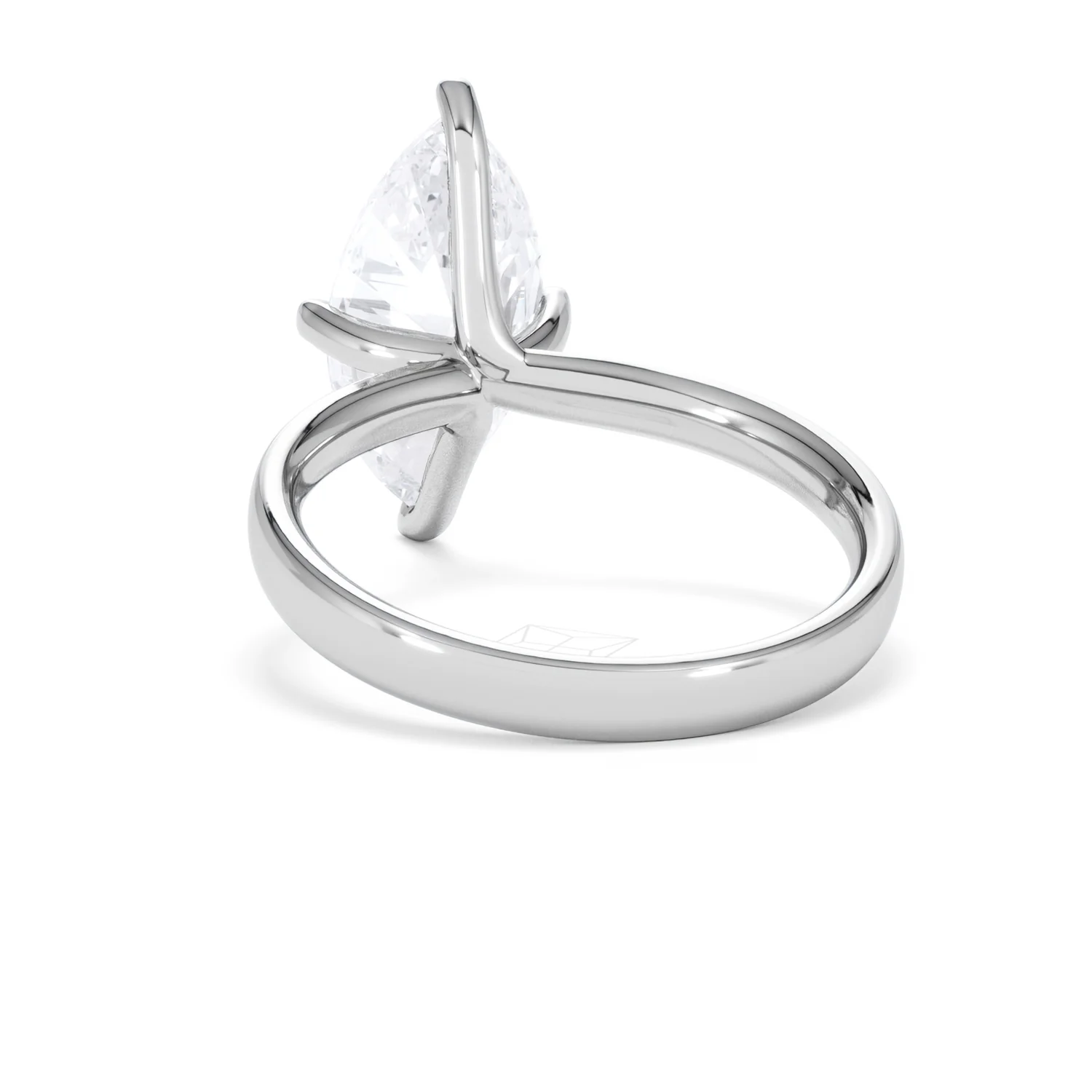 Origin Twist 3.00ct Marquise Cut Lab Diamond Solitaire Engagement Ring in Platinum - Image 51