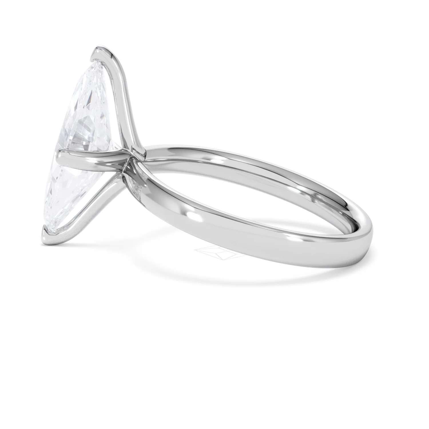 Origin Twist 3.00ct Marquise Cut Lab Diamond Solitaire Engagement Ring in Platinum - Image 65