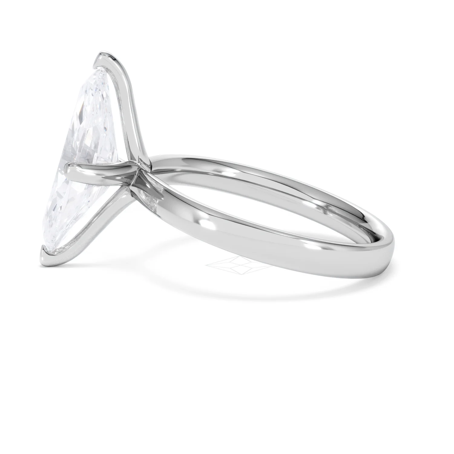 Origin Twist 3.00ct Marquise Cut Lab Diamond Solitaire Engagement Ring in Platinum - Image 67