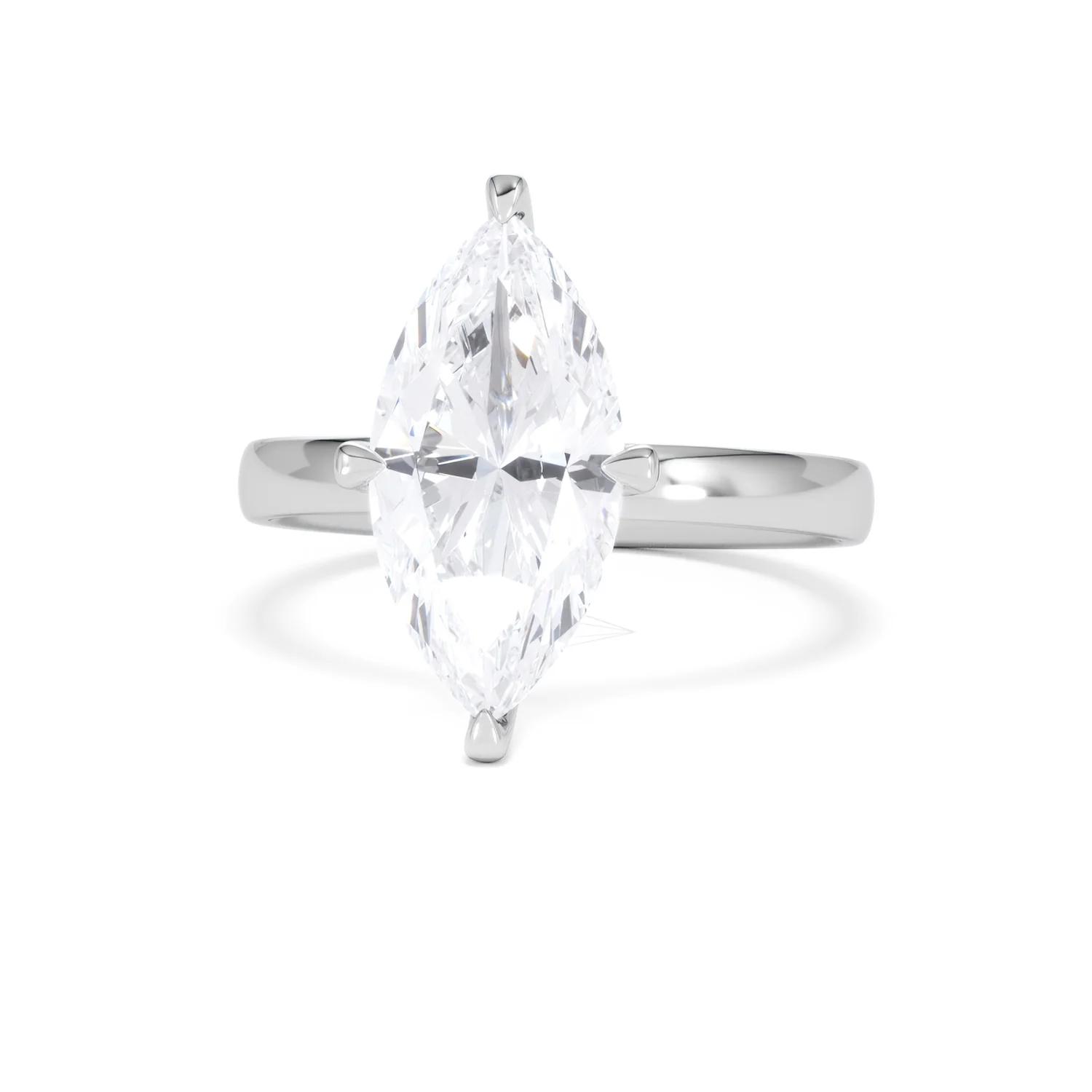 Origin Twist 3.00ct Marquise Cut Lab Diamond Solitaire Engagement Ring in Platinum - Image 85