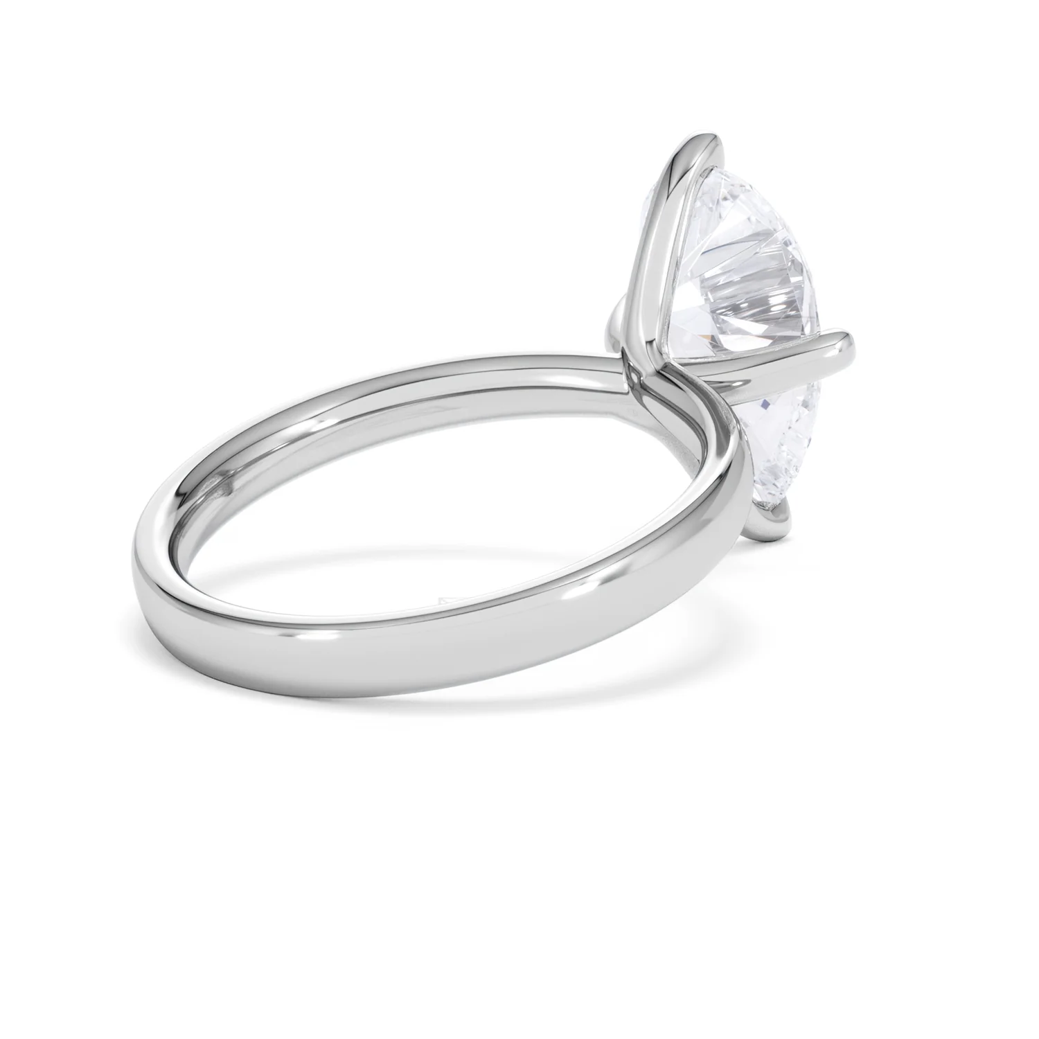 Origin Twist 3.00ct Pear Cut Lab Diamond Solitaire Engagement Ring in 18K White Gold - Image 37