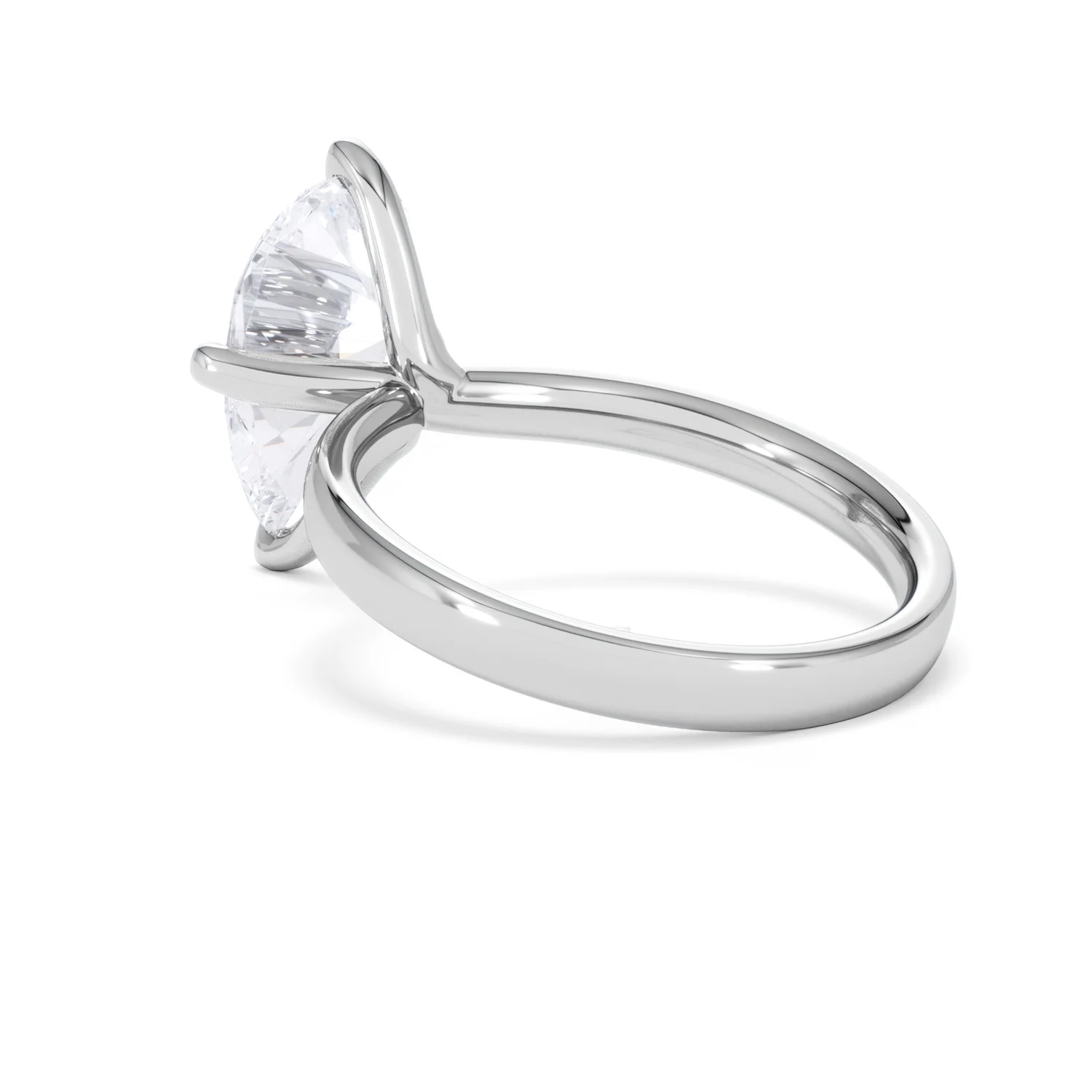 Origin Twist 3.00ct Pear Cut Lab Diamond Solitaire Engagement Ring in 18K White Gold - Image 57