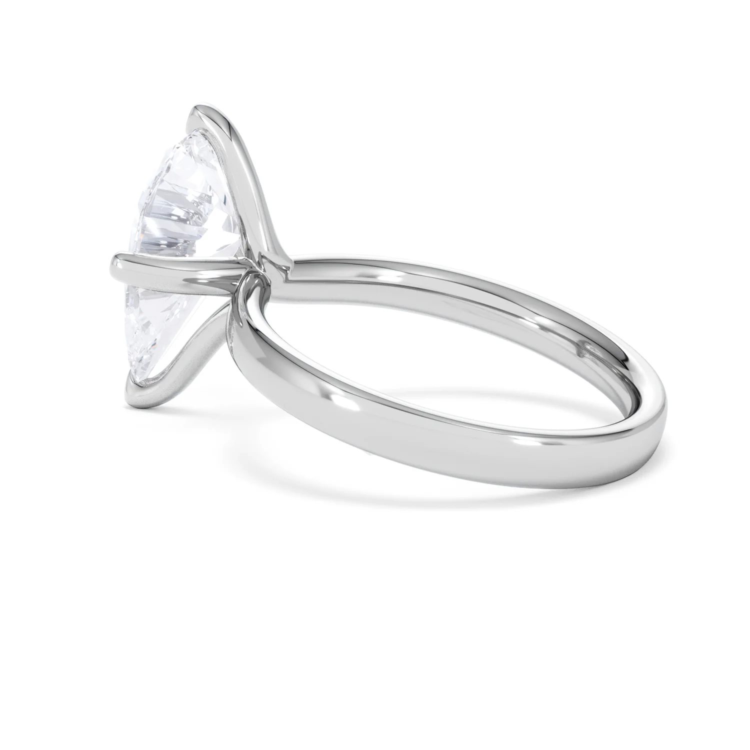 Origin Twist 3.00ct Pear Cut Lab Diamond Solitaire Engagement Ring in 18K White Gold - Image 61