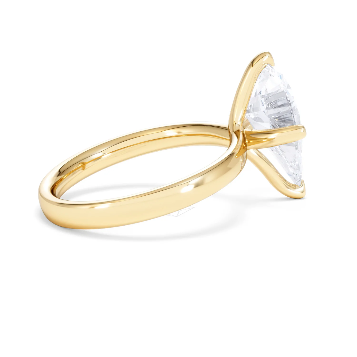 Origin Twist 3.00ct Pear Cut Lab Diamond Solitaire Engagement Ring in 18K Yellow Gold - Image 31