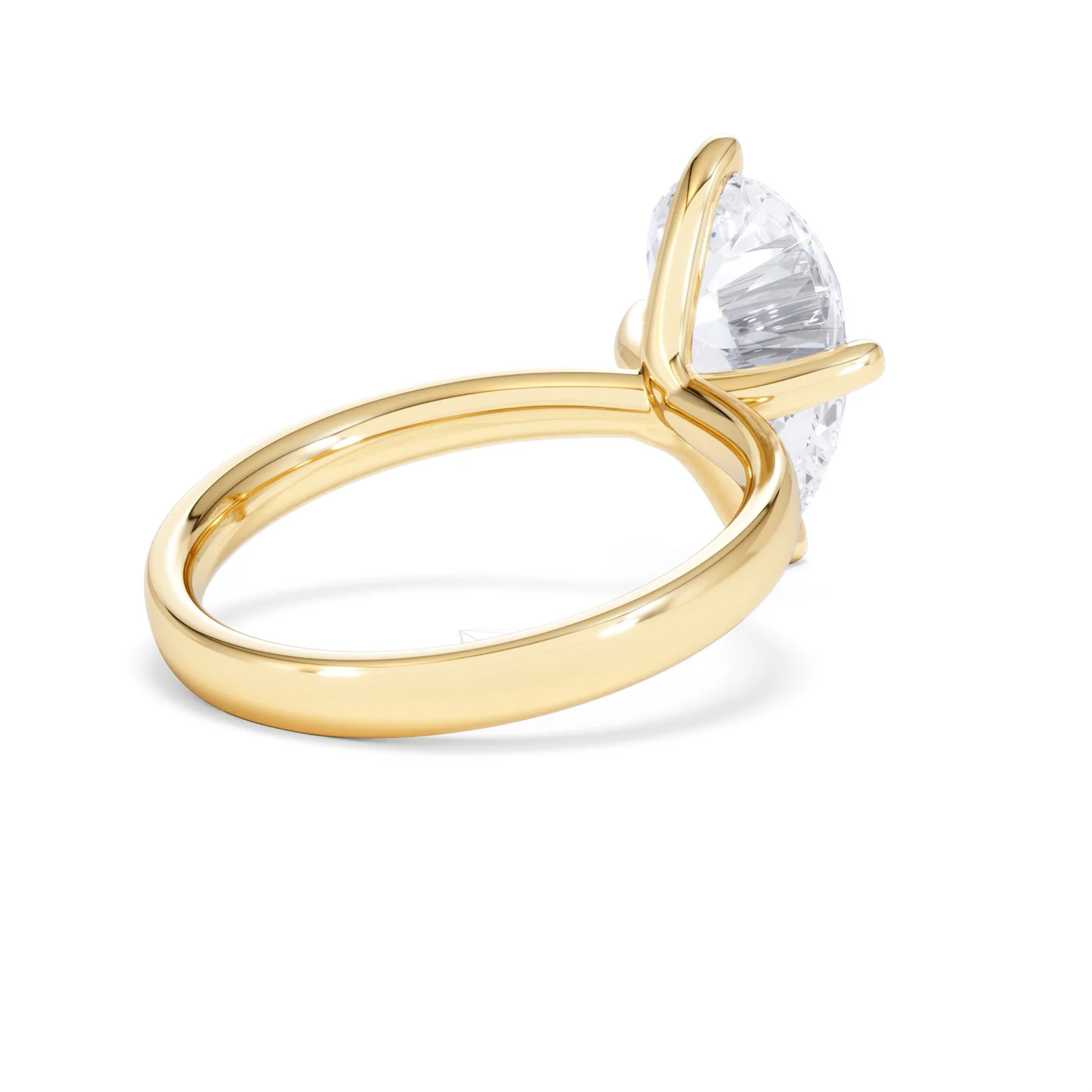 Origin Twist 3.00ct Pear Cut Lab Diamond Solitaire Engagement Ring in 18K Yellow Gold - Image 38