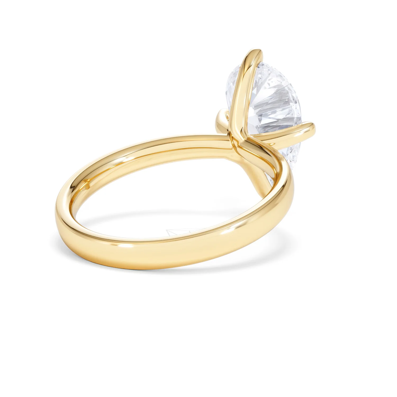 Origin Twist 3.00ct Pear Cut Lab Diamond Solitaire Engagement Ring in 18K Yellow Gold - Image 39