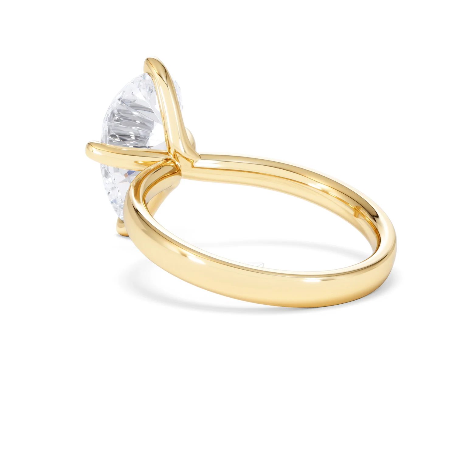 Origin Twist 3.00ct Pear Cut Lab Diamond Solitaire Engagement Ring in 18K Yellow Gold - Image 56