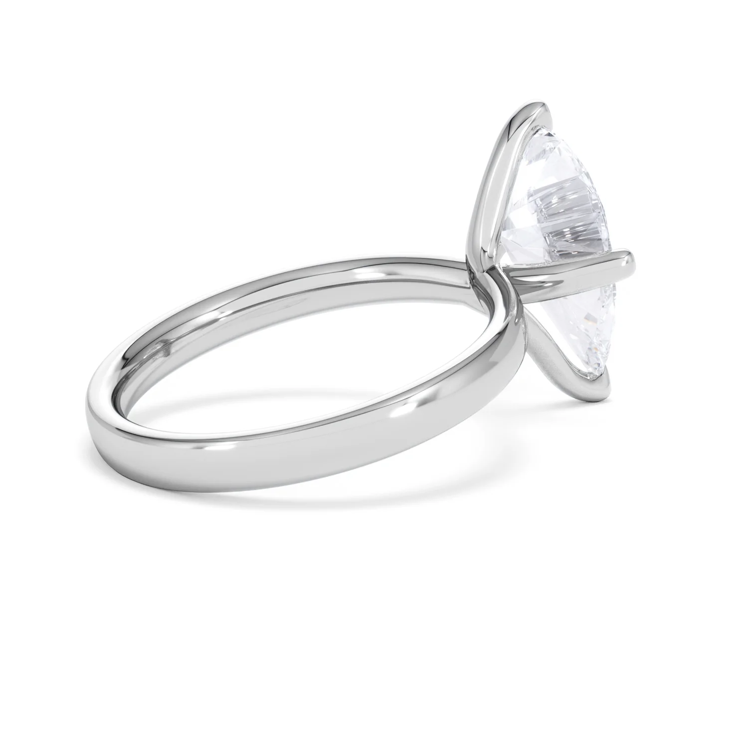 Origin Twist 3.00ct Pear Cut Lab Diamond Solitaire Engagement Ring in Platinum - Image 34