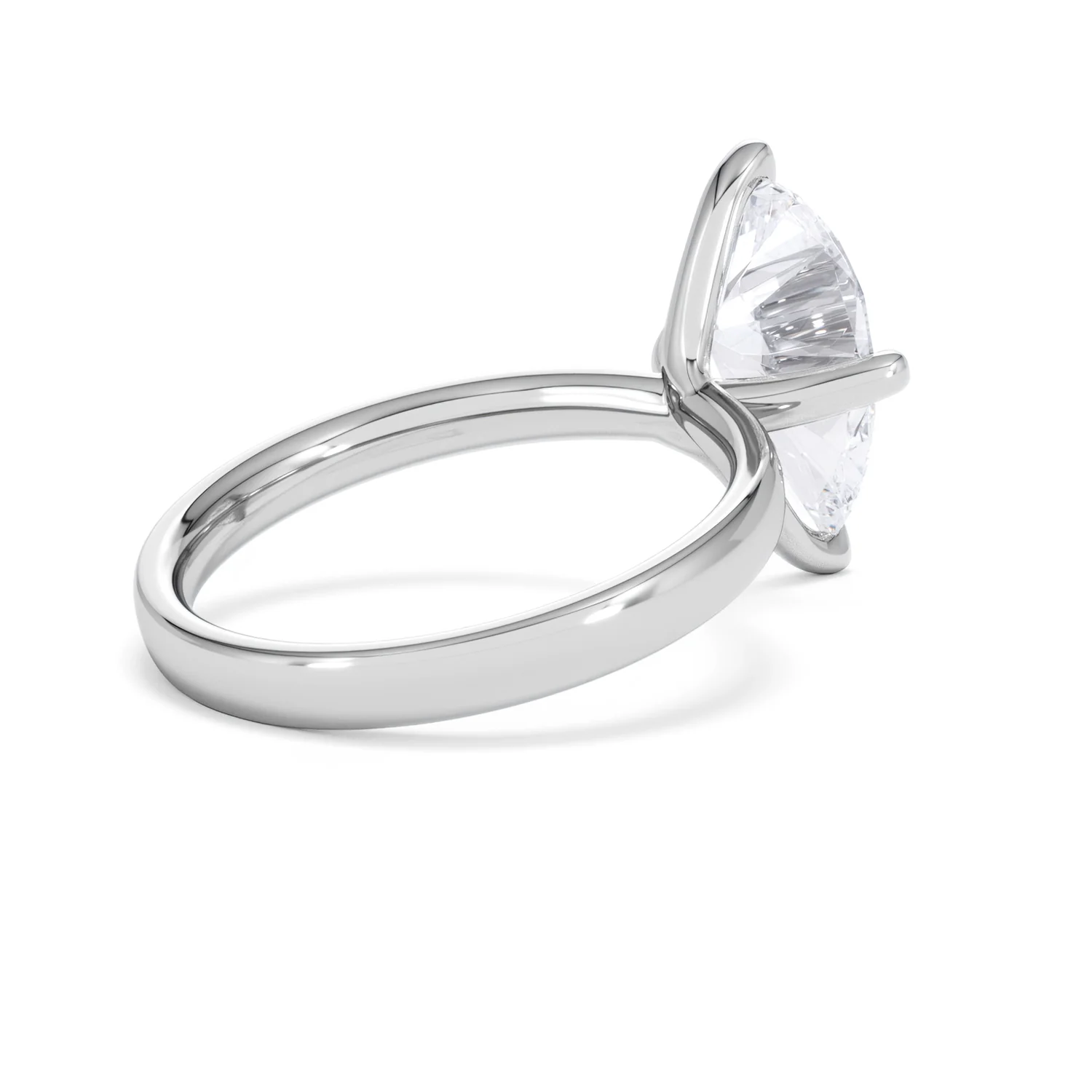 Origin Twist 3.00ct Pear Cut Lab Diamond Solitaire Engagement Ring in Platinum - Image 36