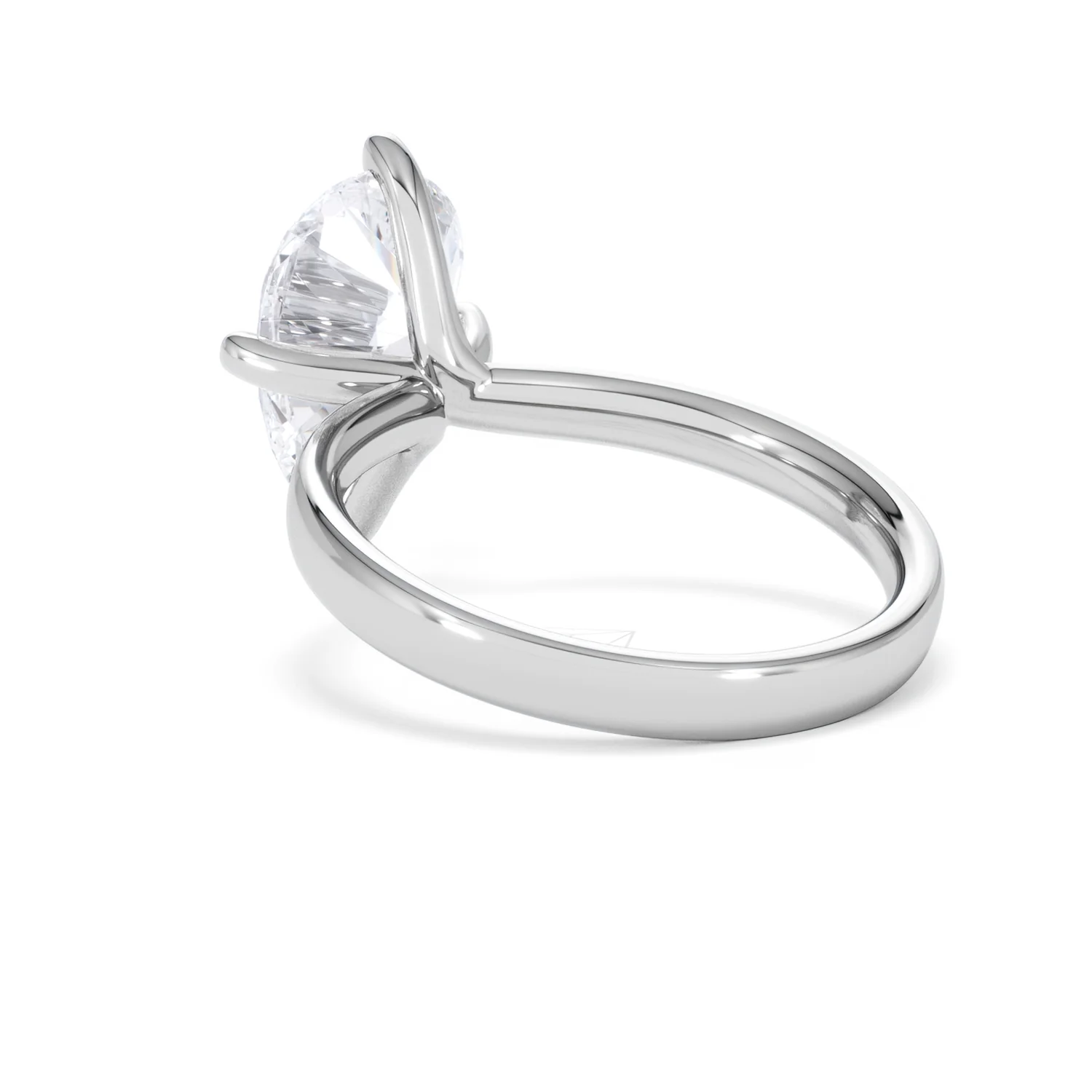 Origin Twist 3.00ct Pear Cut Lab Diamond Solitaire Engagement Ring in Platinum - Image 55