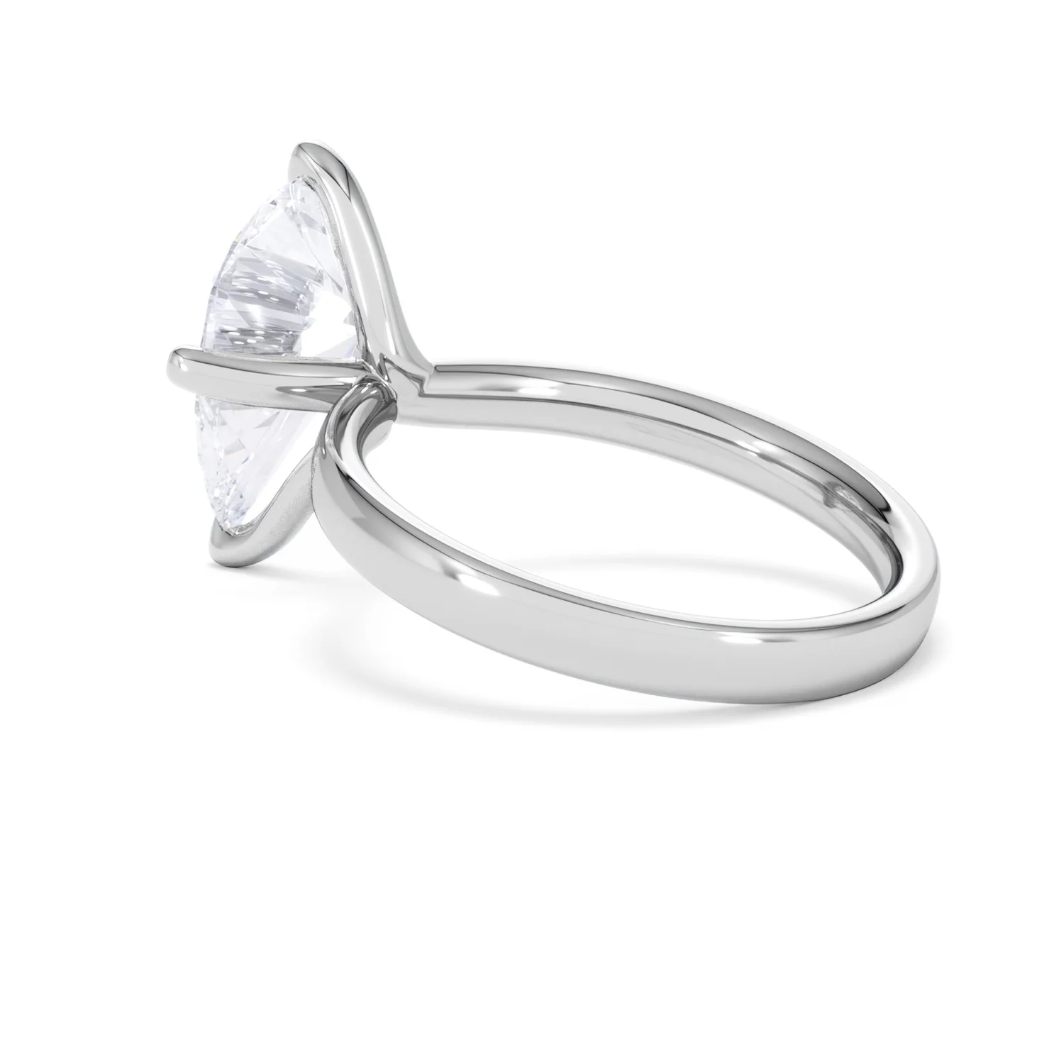 Origin Twist 3.00ct Pear Cut Lab Diamond Solitaire Engagement Ring in Platinum - Image 59