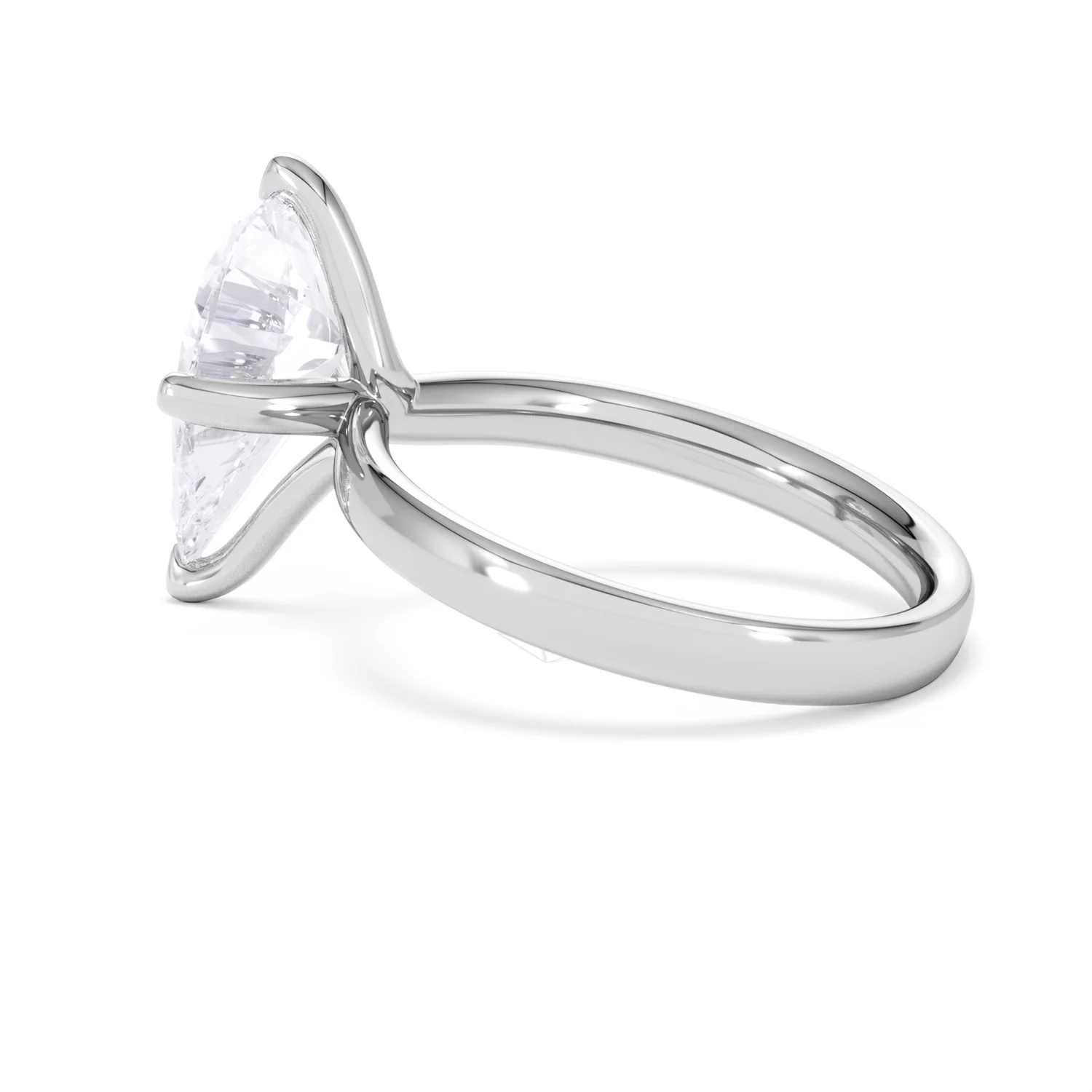 Origin Twist 3.00ct Pear Cut Lab Diamond Solitaire Engagement Ring in Platinum - Image 62