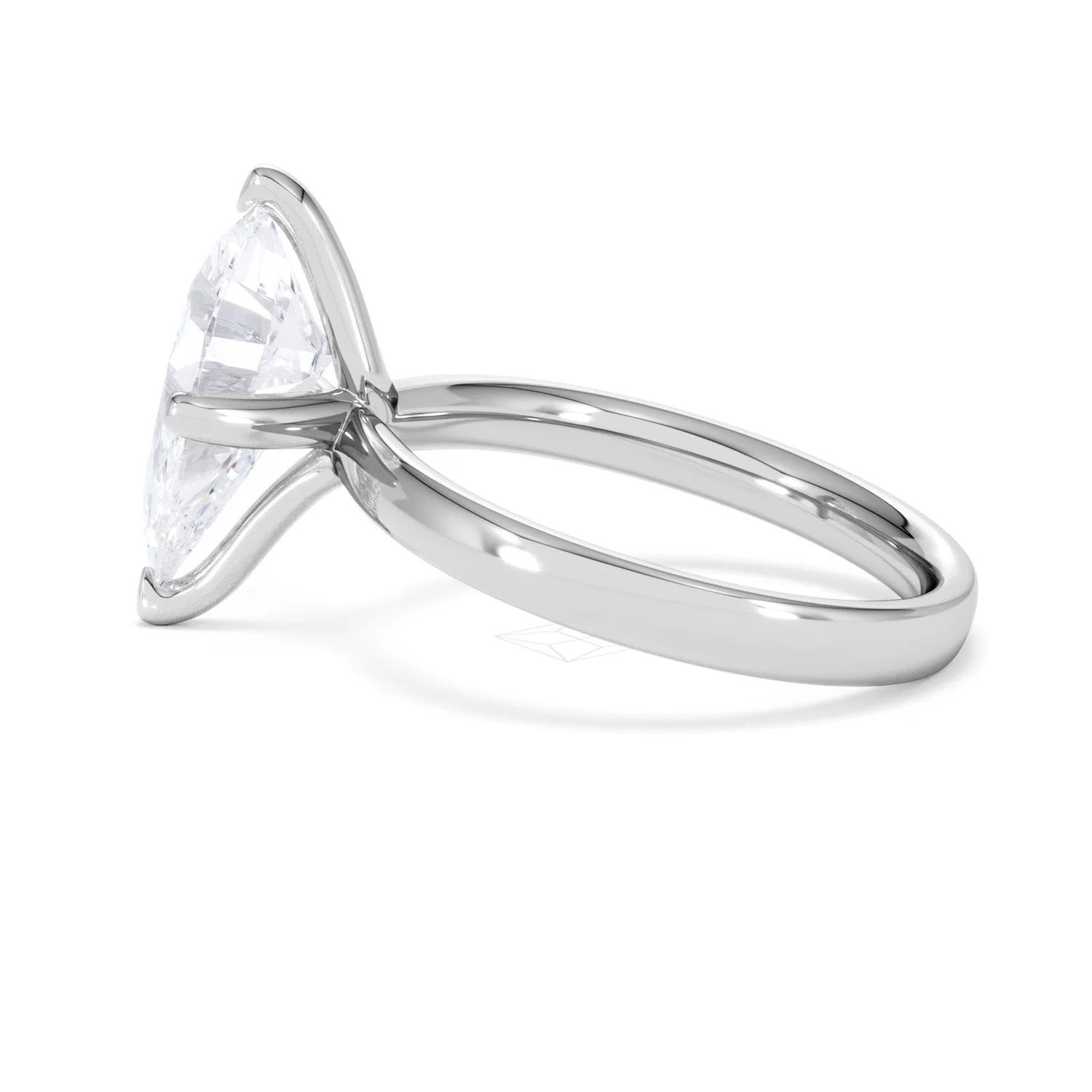 Origin Twist 3.00ct Pear Cut Lab Diamond Solitaire Engagement Ring in Platinum - Image 65