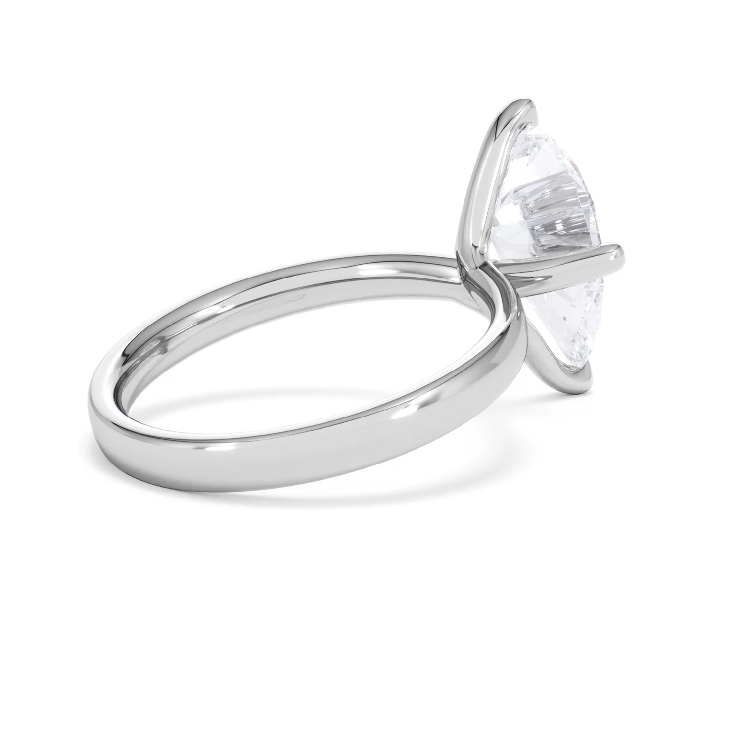 Origin Twist 3.00ct Pear Cut Lab Diamond Solitaire Engagement Ring in Platinum - Image 63
