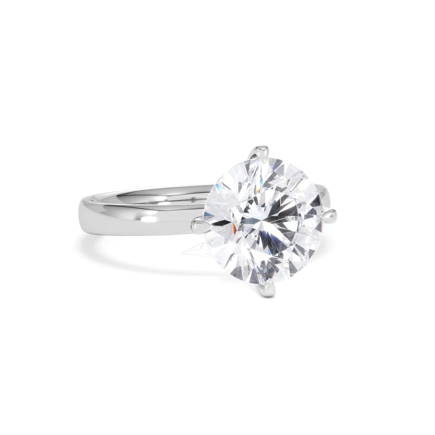 Origin Twist 3.00ct Round Cut Lab Diamond Solitaire Engagement Ring in 18K White Gold - Image 11