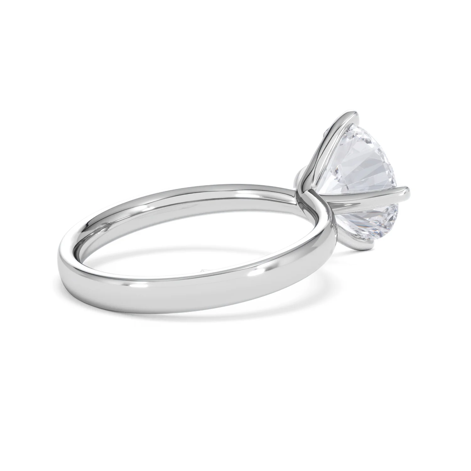 Origin Twist 3.00ct Round Cut Lab Diamond Solitaire Engagement Ring in Platinum - Image 35