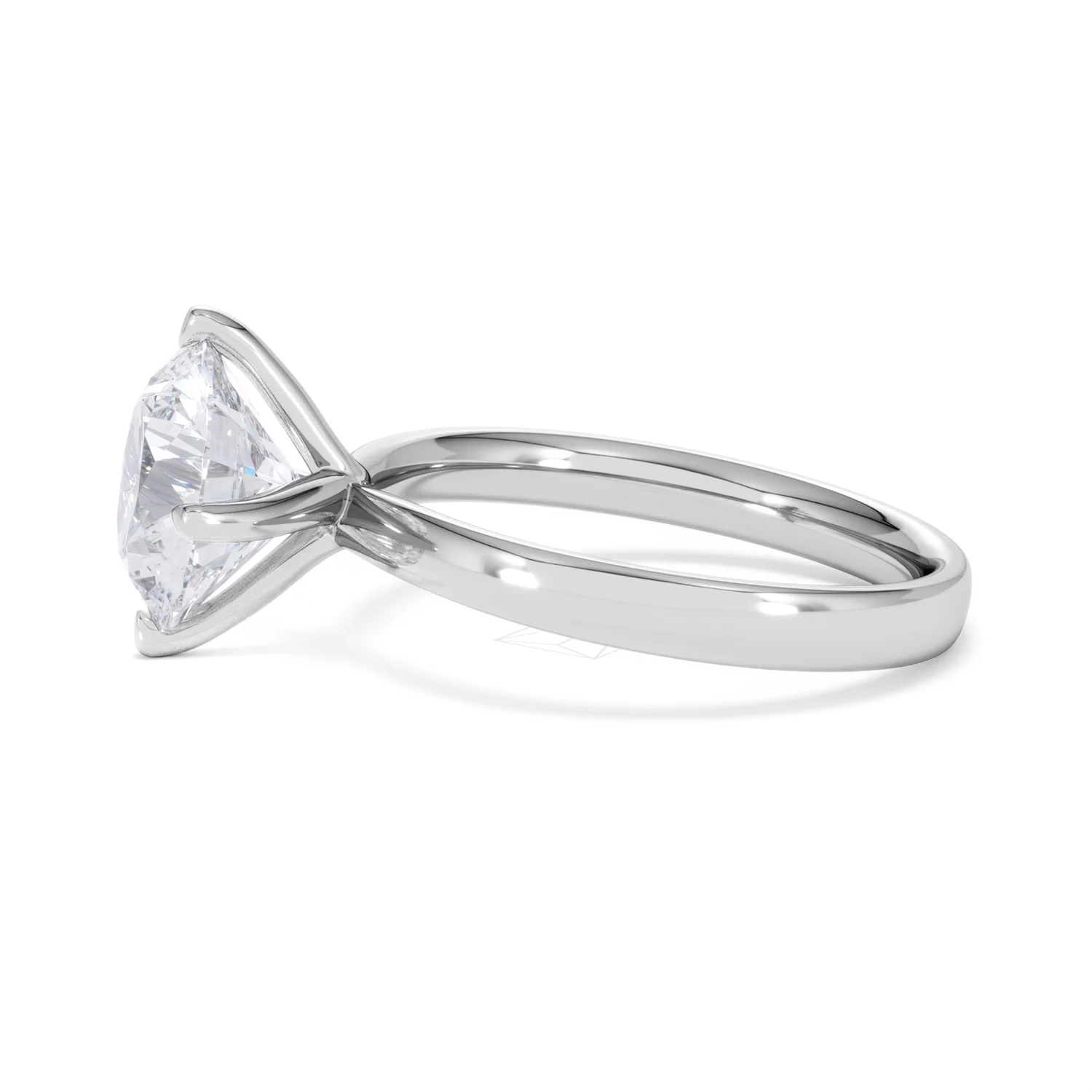 Origin Twist 3.00ct Round Cut Lab Diamond Solitaire Engagement Ring in Platinum - Image 69