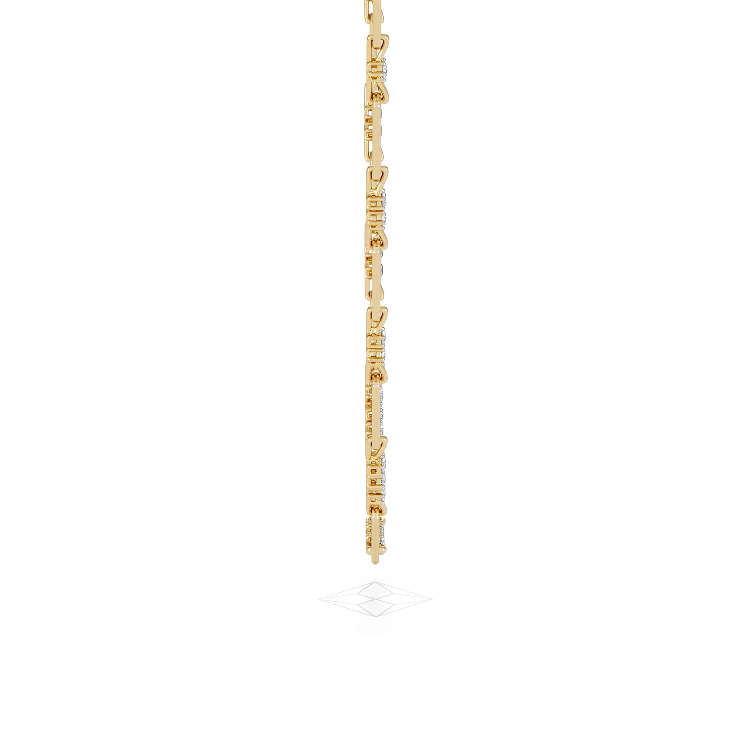 Paperclip 1.50ct Lab Diamond Link Necklace in 18K Yellow Gold - Image 29