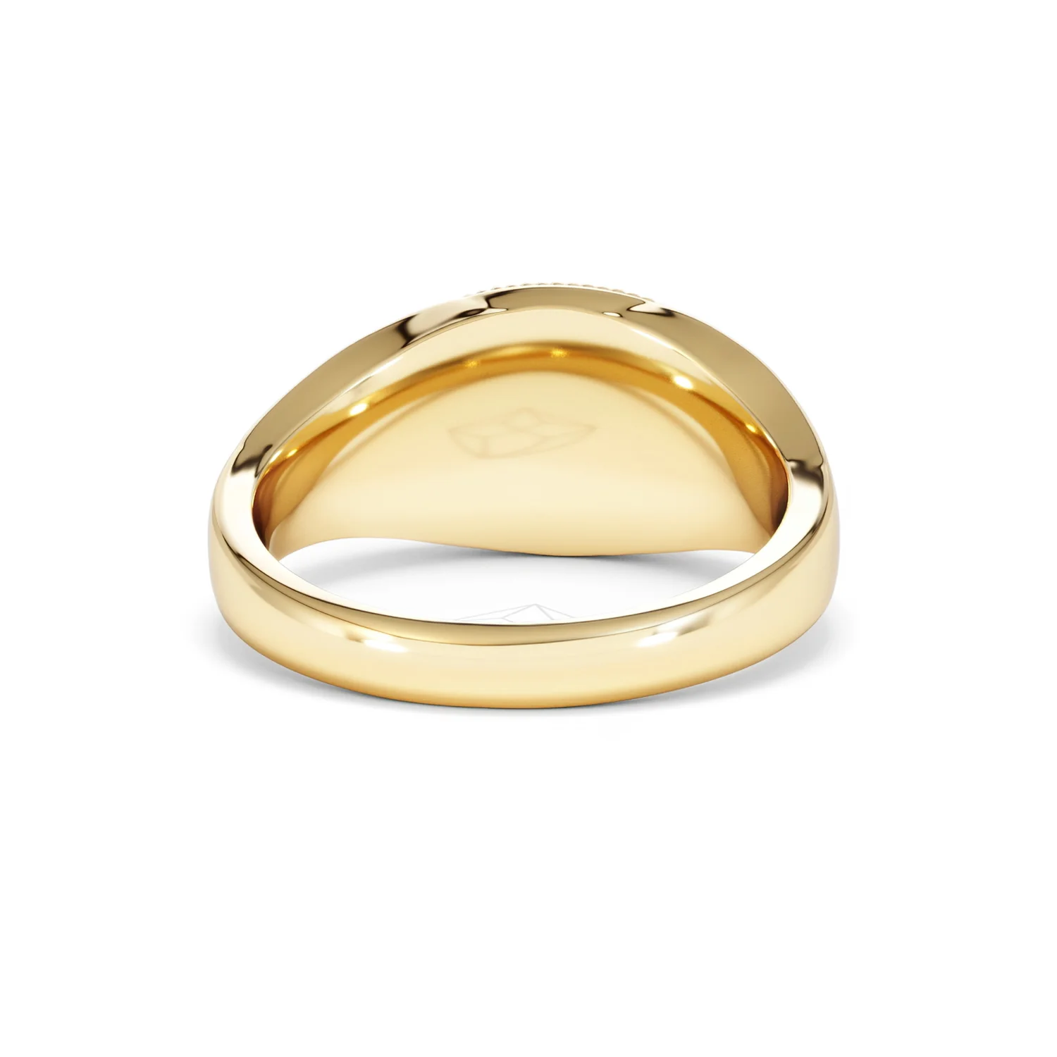 Pisces Zodiac 0.01ct Lab Diamond Signet Ring in 18K Gold Vermeil - Image 45