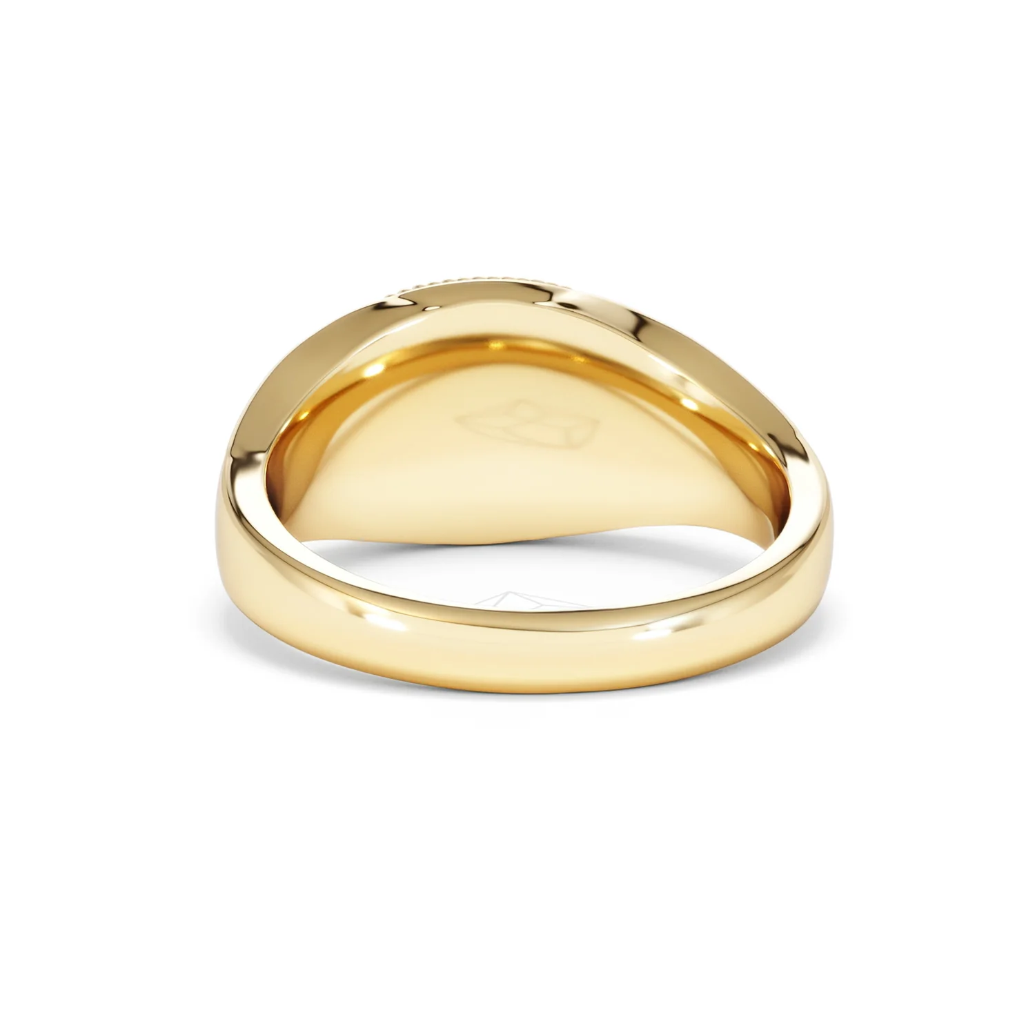 Pisces Zodiac 0.01ct Lab Diamond Signet Ring in 18K Gold Vermeil - Image 49