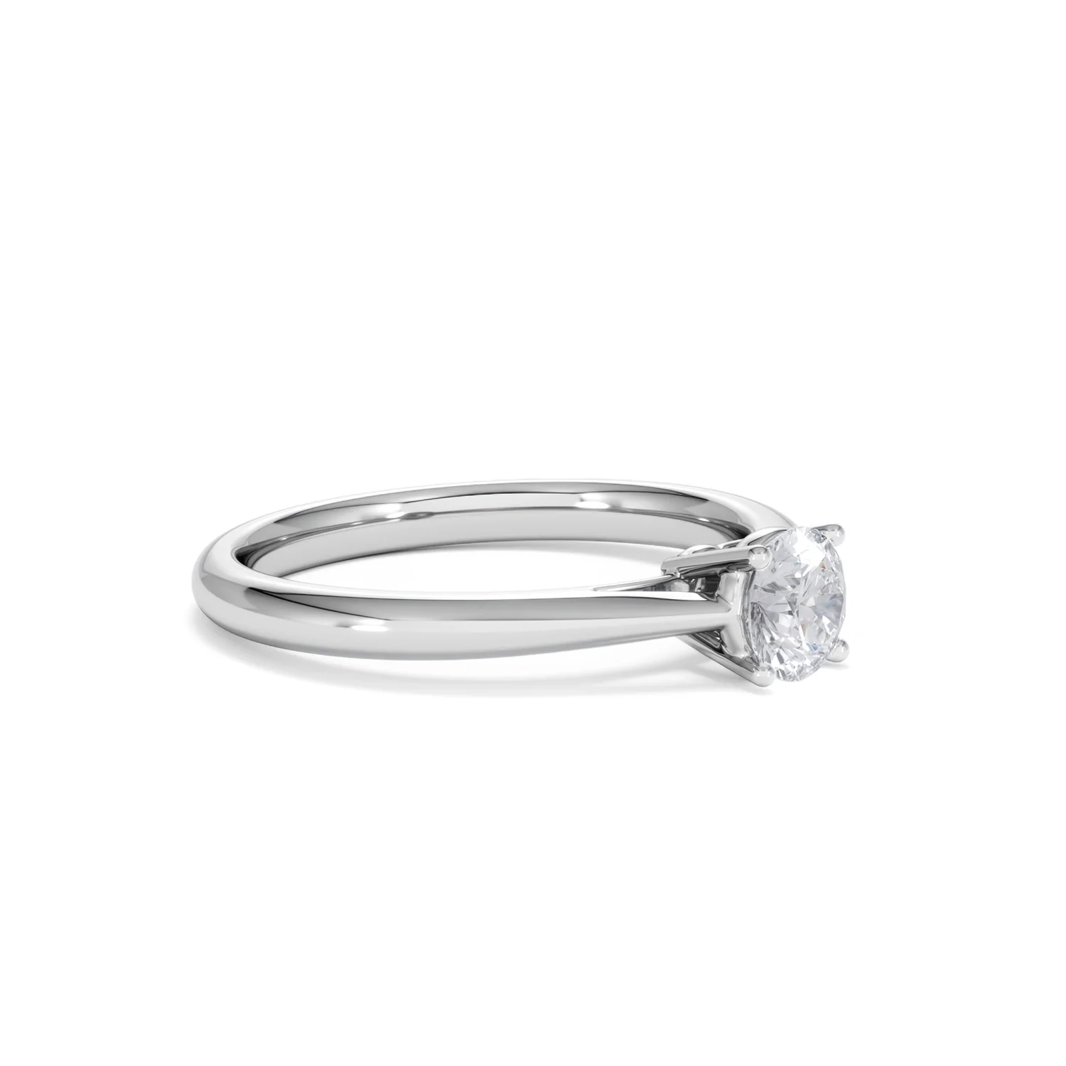 Platinum Half Carat Diamond Engagement Ring Elysia Lab F/VS1 - Image 19