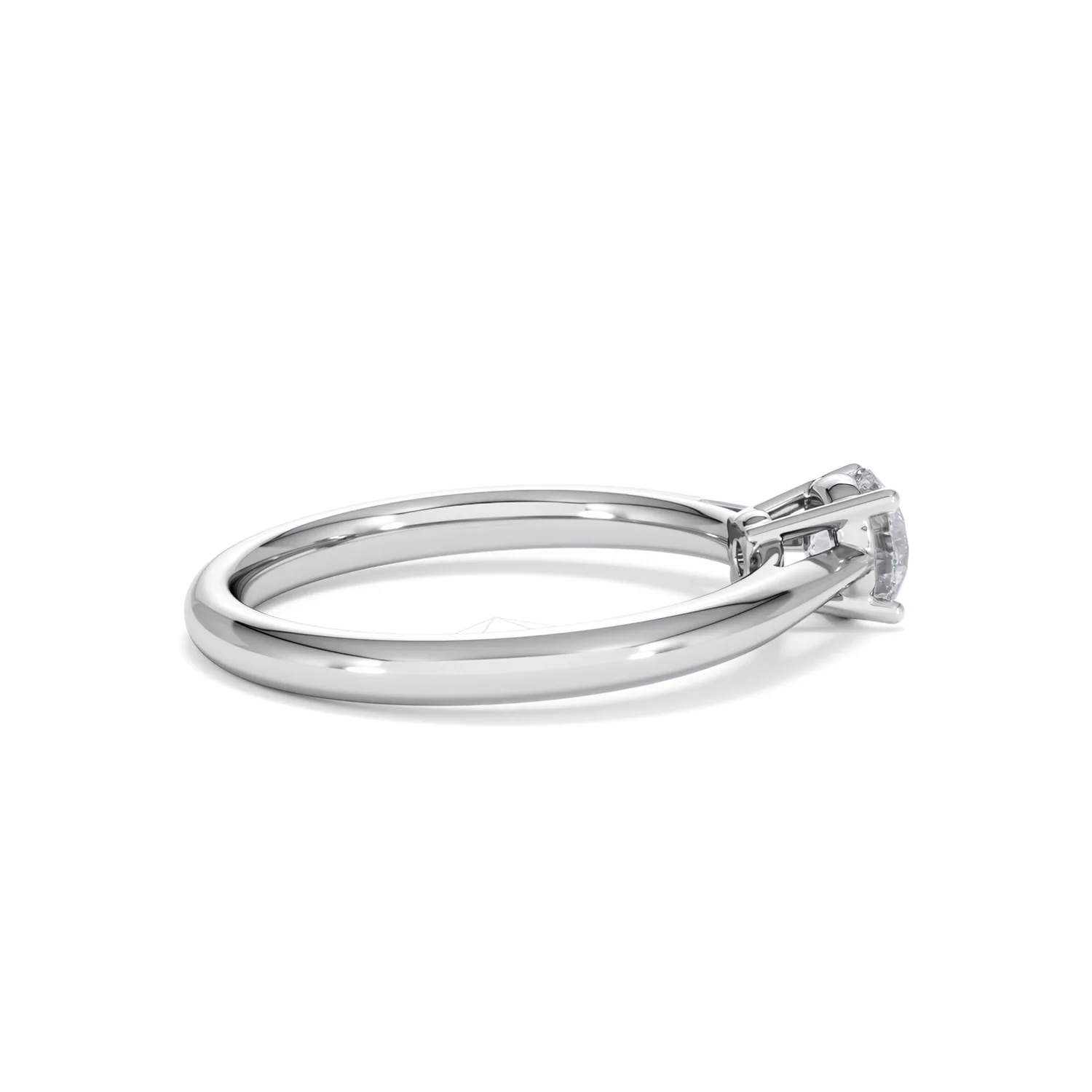 Platinum Half Carat Diamond Engagement Ring Elysia Lab F/VS1 - Image 31