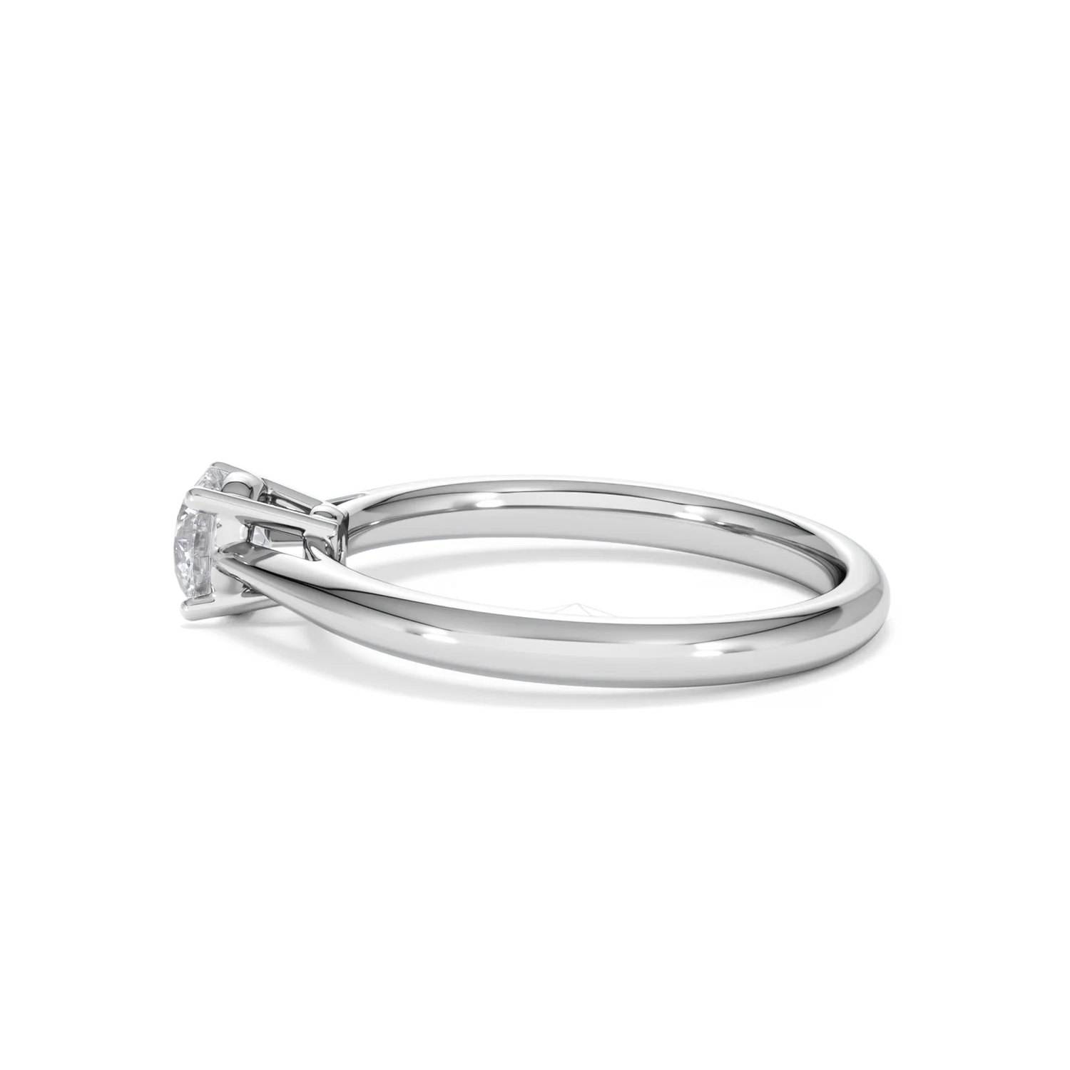 Platinum Half Carat Diamond Engagement Ring Elysia Lab F/VS1 - Image 66