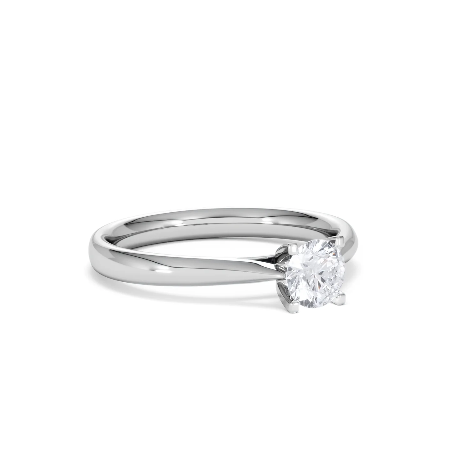 Platinum Half Carat Diamond Engagement Ring Grace Lab F/VS1 - Image 15