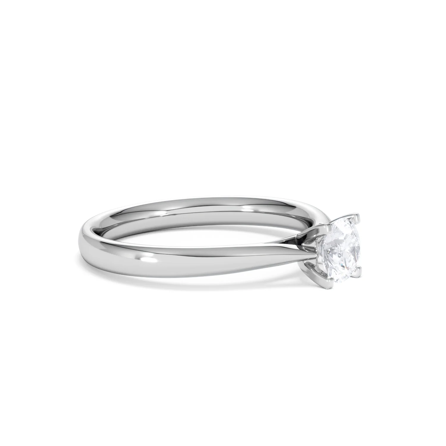 Platinum Half Carat Diamond Engagement Ring Grace Lab F/VS1 - Image 20