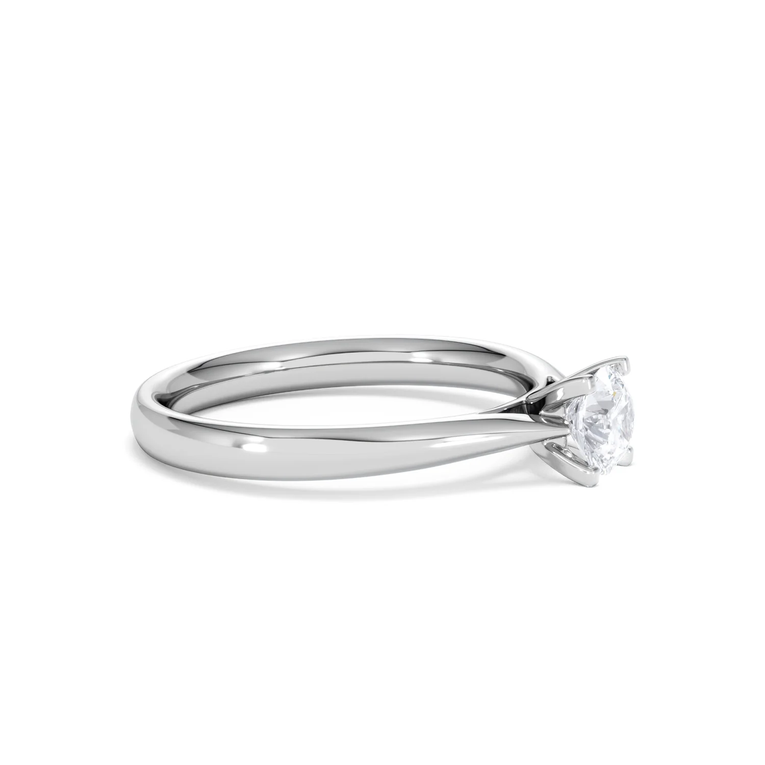 Platinum Half Carat Diamond Engagement Ring Grace Lab F/VS1 - Image 22