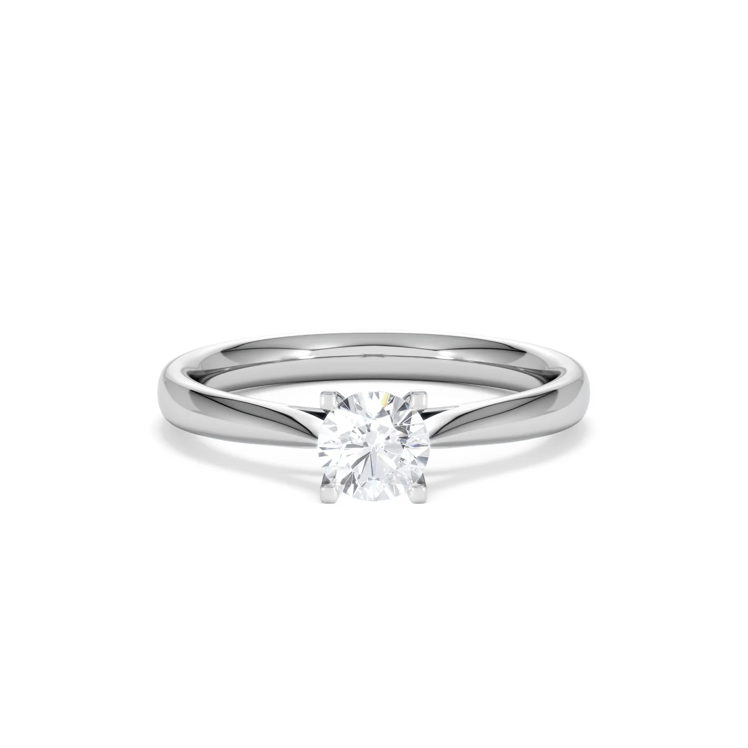 Platinum Half Carat Diamond Engagement Ring Grace Lab F/VS1 - Image 8