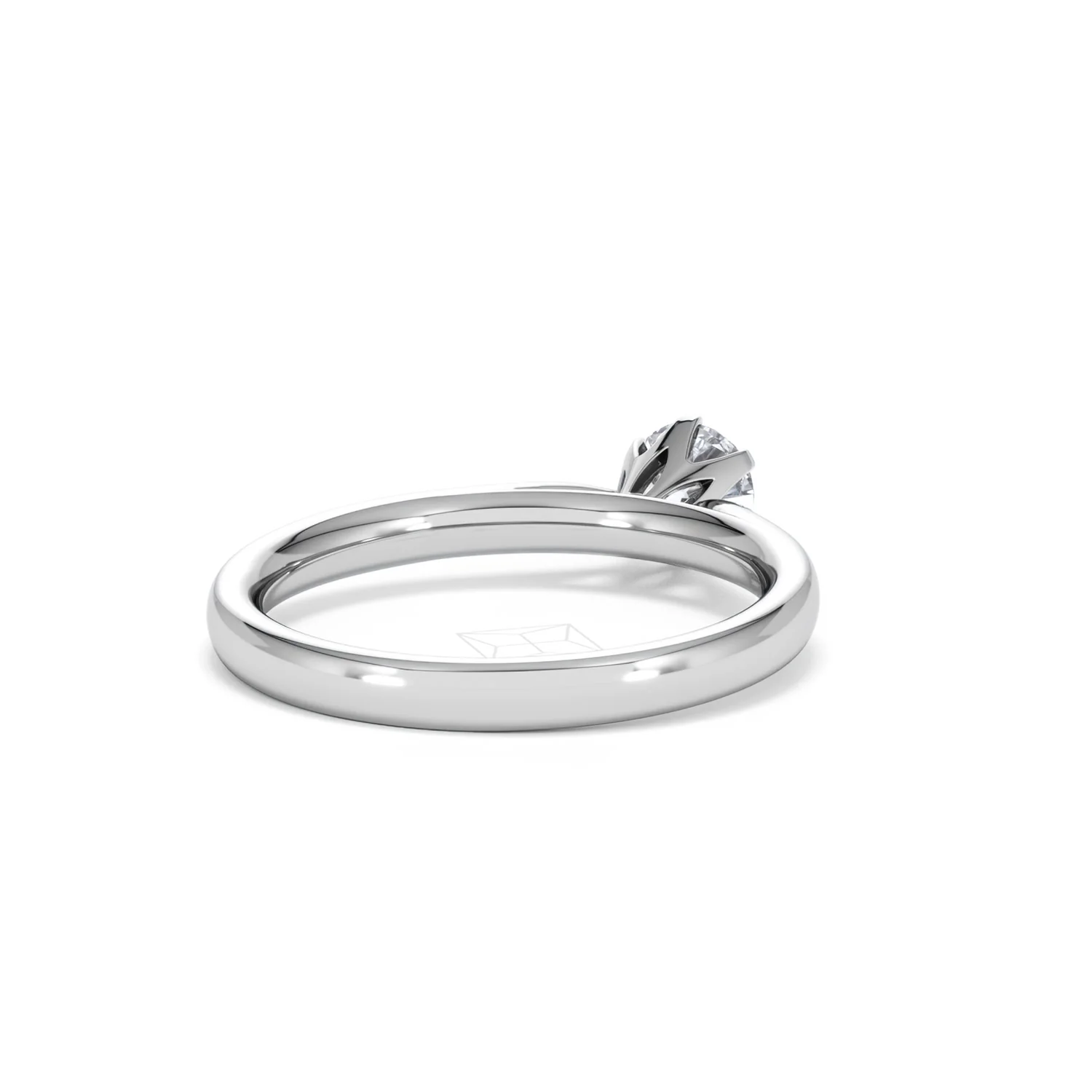 Platinum Half Carat Diamond Engagement Ring High Set Chloe Lab F/VS1 - Image 42