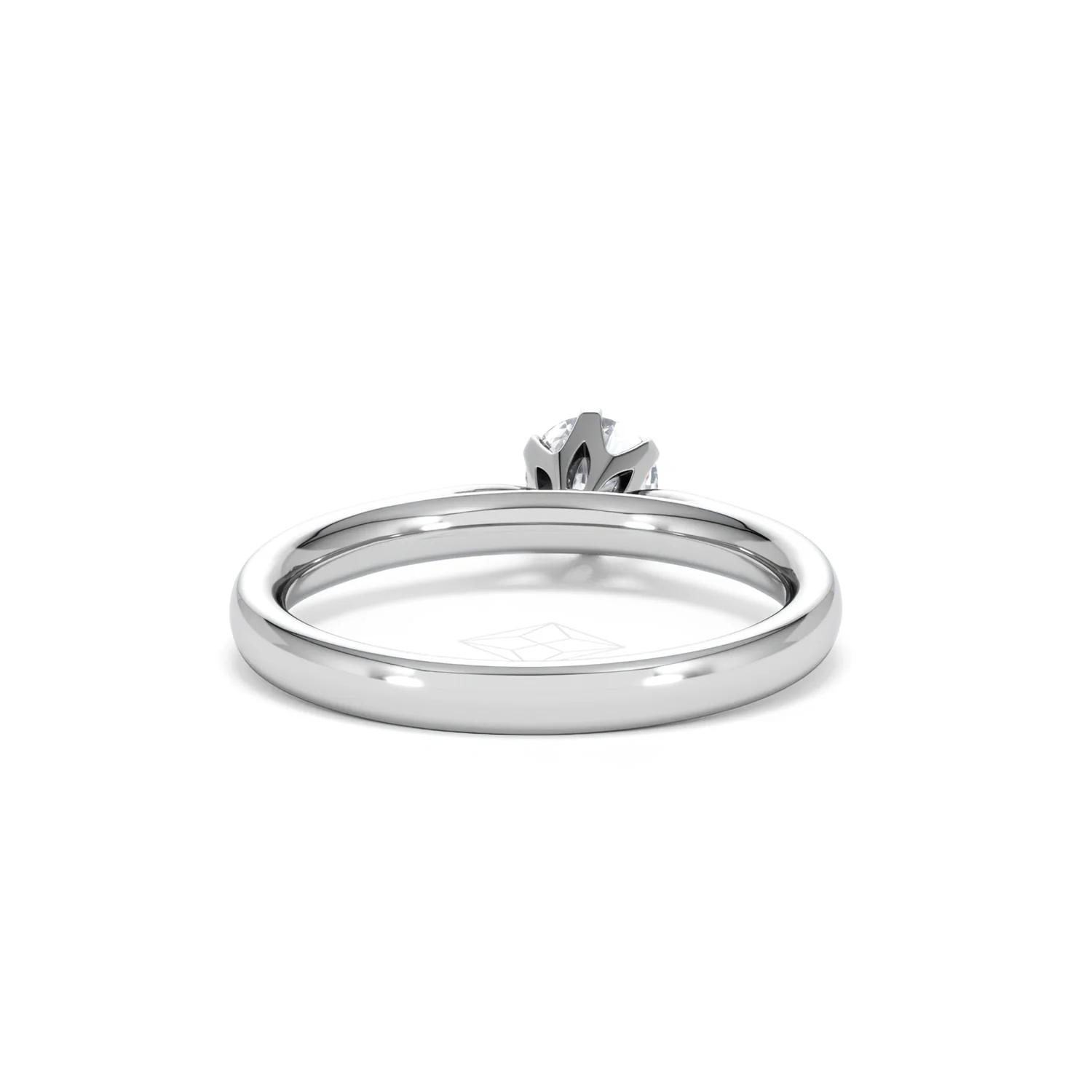 Platinum Half Carat Diamond Engagement Ring High Set Chloe Lab F/VS1 - Image 46