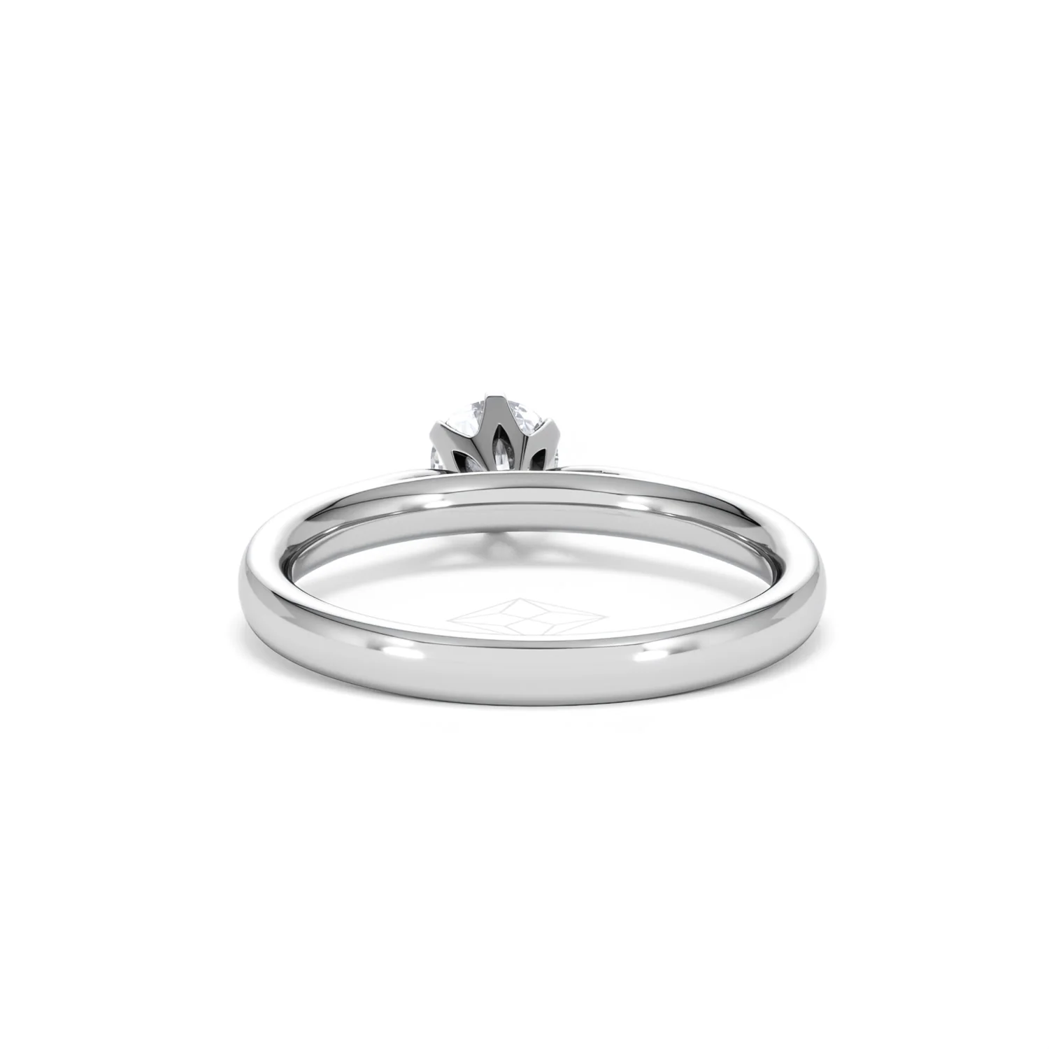 Platinum Half Carat Diamond Engagement Ring High Set Chloe Lab F/VS1 - Image 49