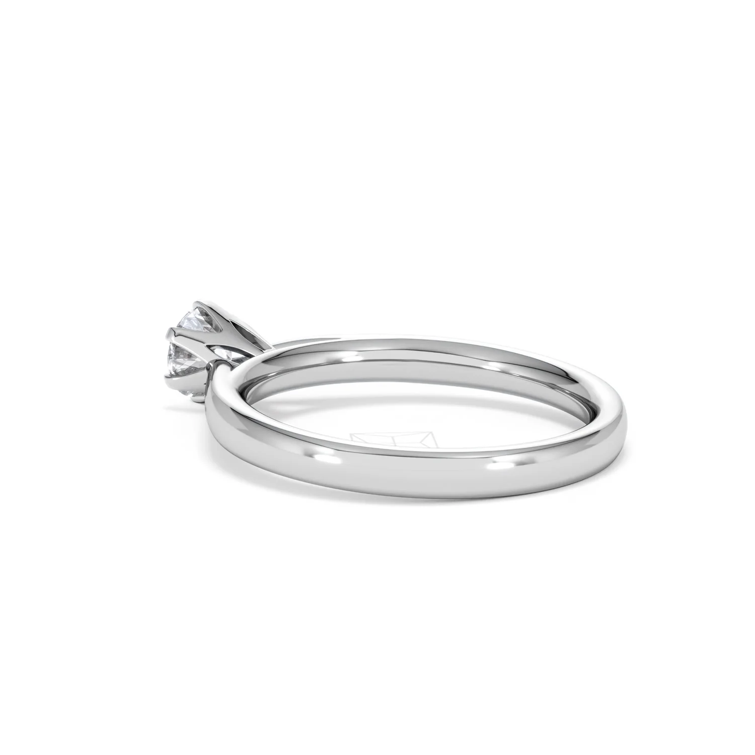 Platinum Half Carat Diamond Engagement Ring High Set Chloe Lab F/VS1 - Image 59